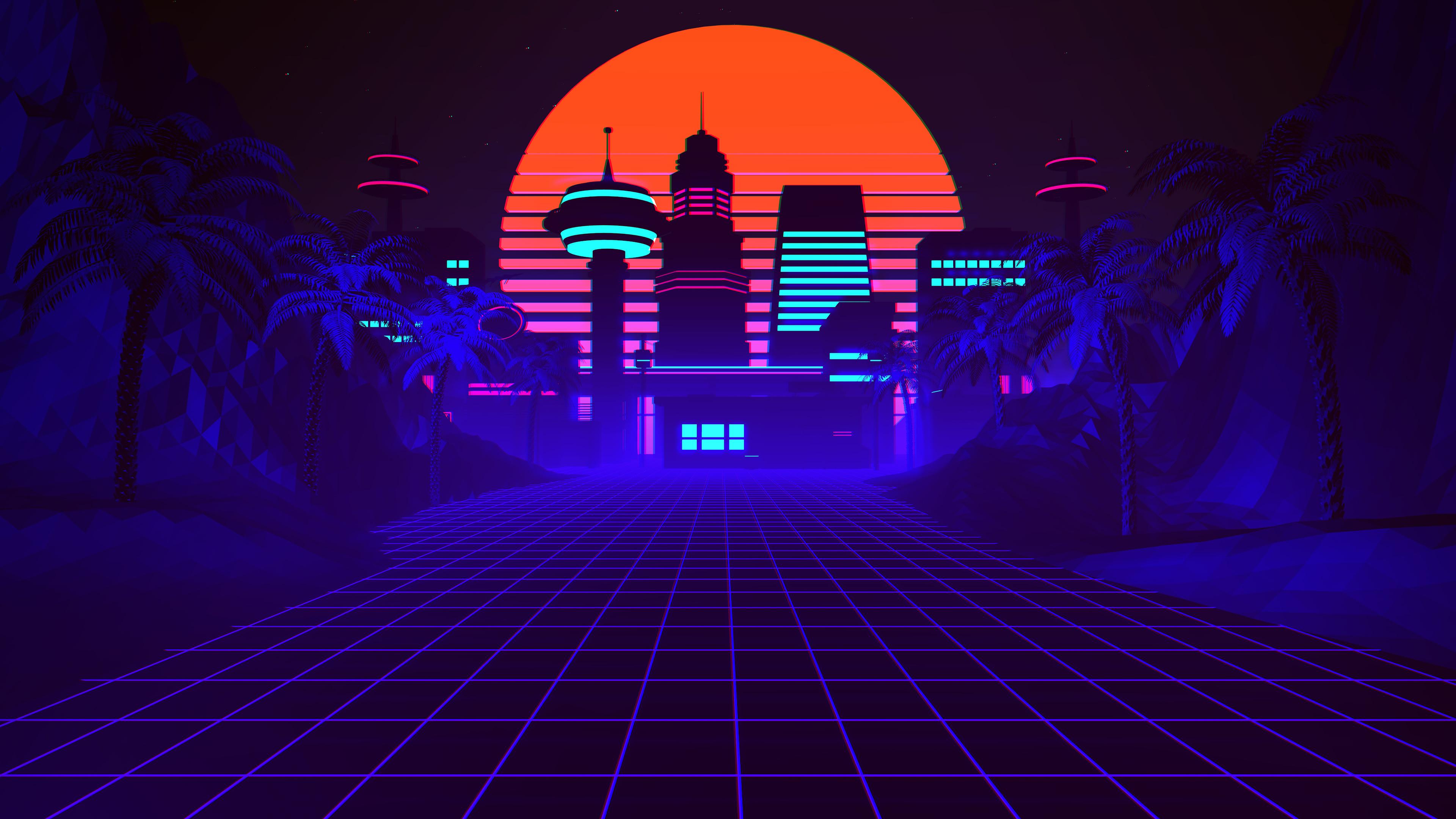 Rick And Morty Synthwave 8K Wallpapers