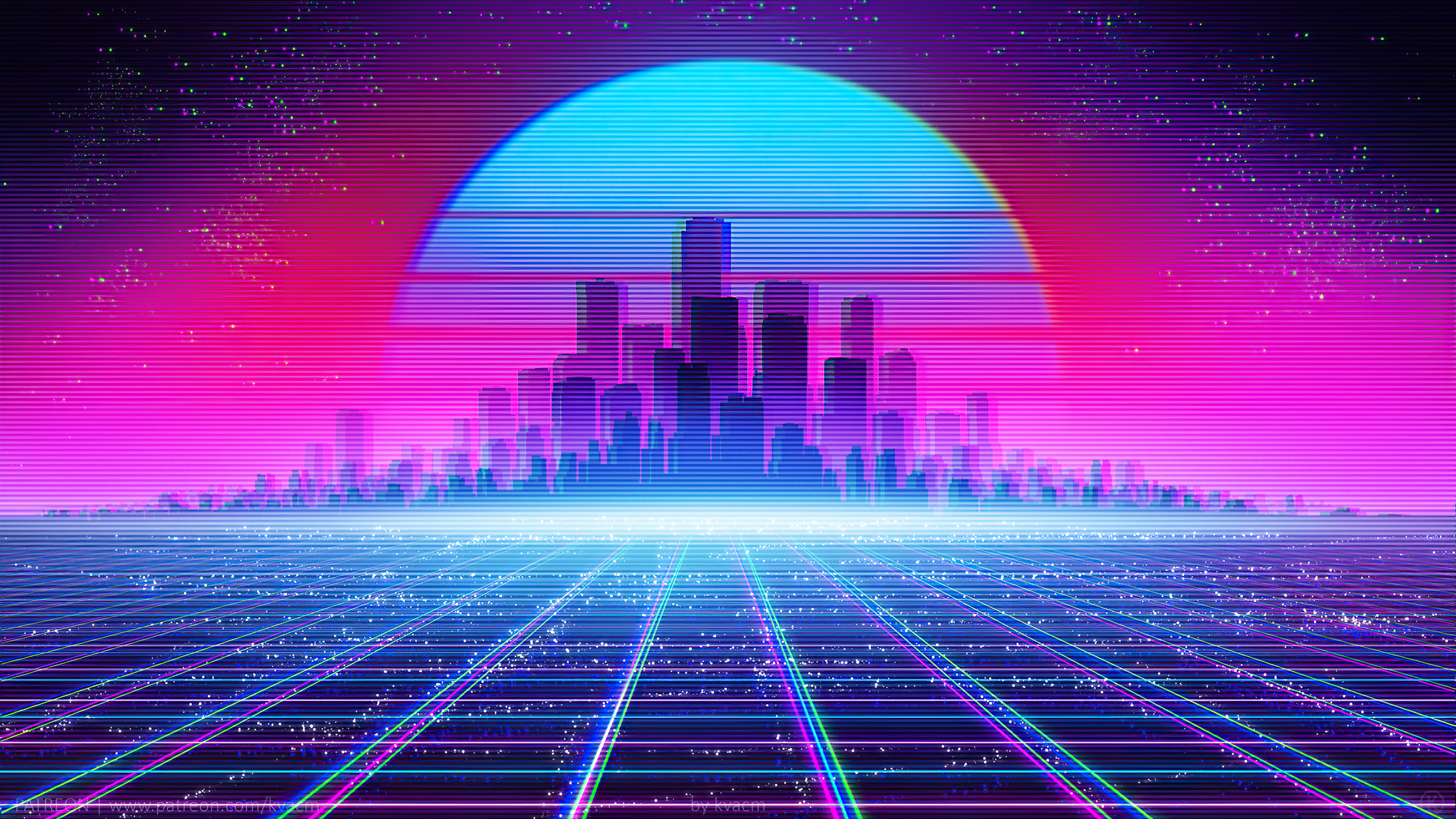 Rick And Morty Synthwave 8K Wallpapers