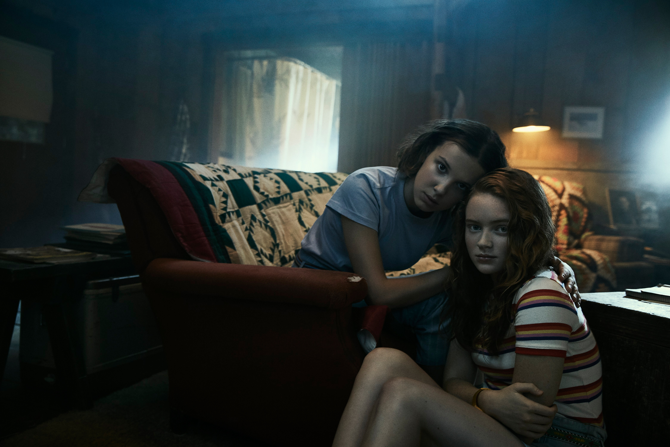 Sadie Sink And Millie Bobby Brown In Stranger Things 2019 Wallpapers