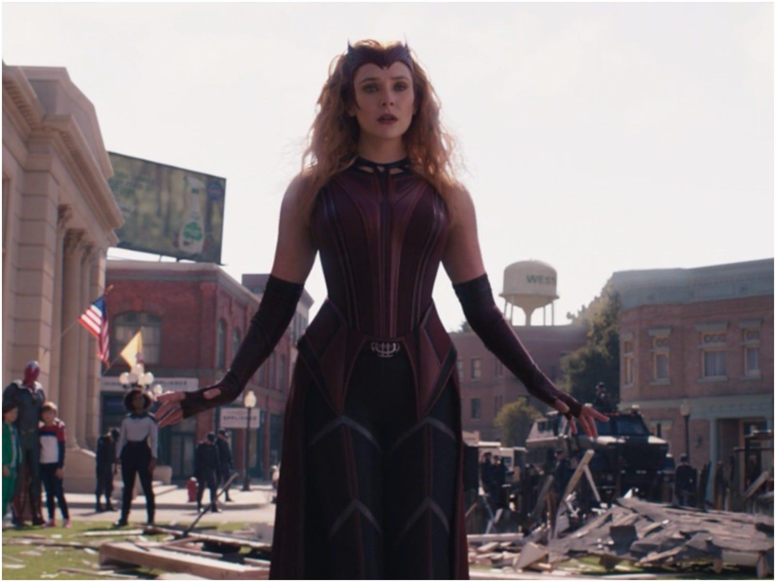 Scarlet Witch Costume In Wandavision Wallpapers