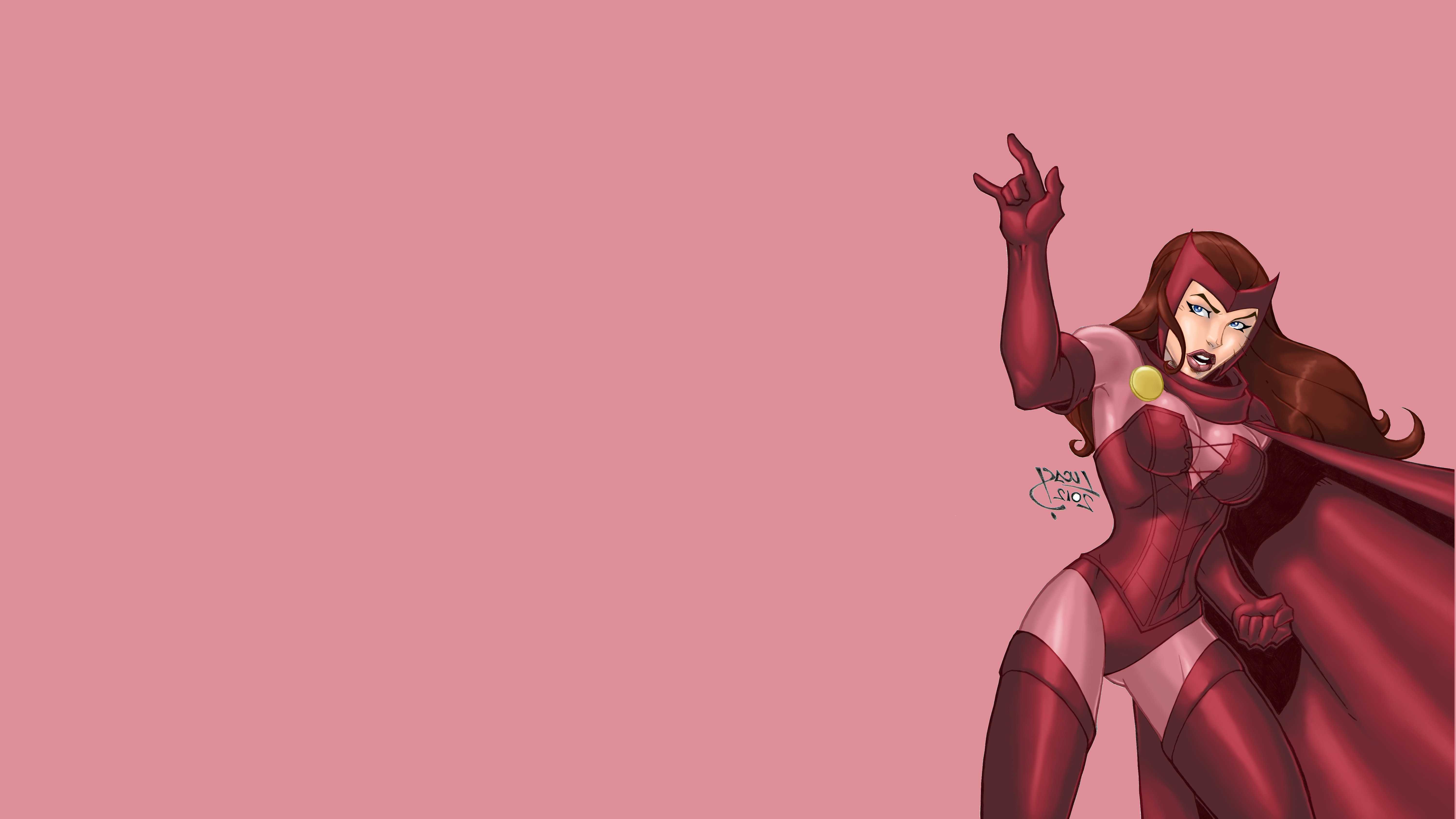 Scarlet Witch Costume In Wandavision Wallpapers