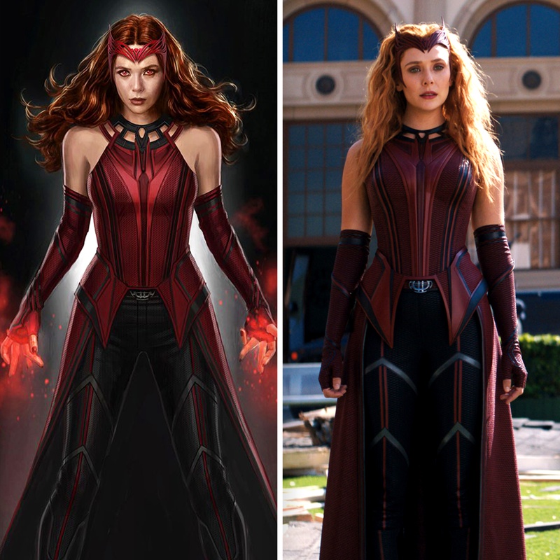 Scarlet Witch Costume In Wandavision Wallpapers