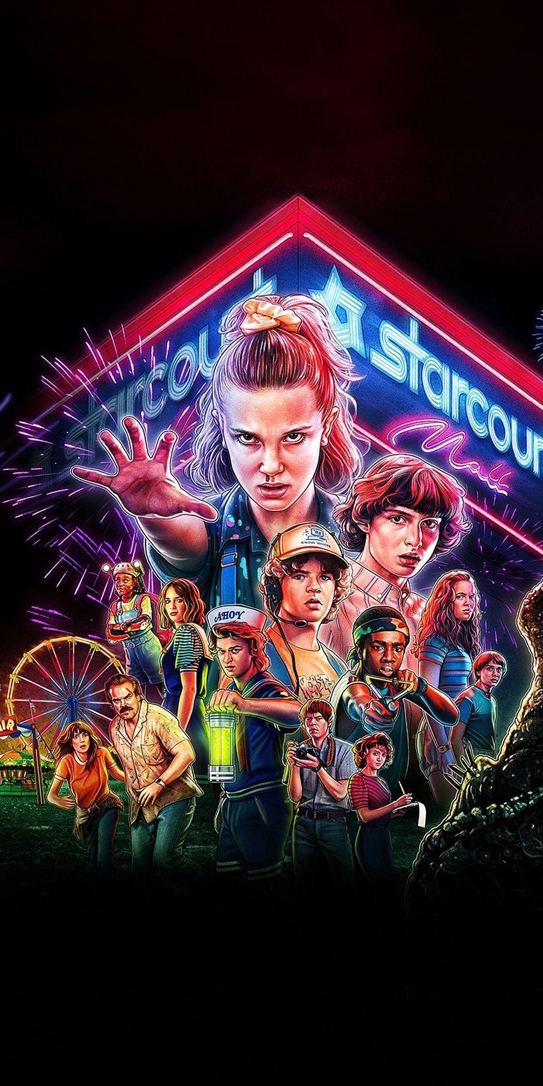 Stranger Things Eleven Neon Poster Wallpapers
