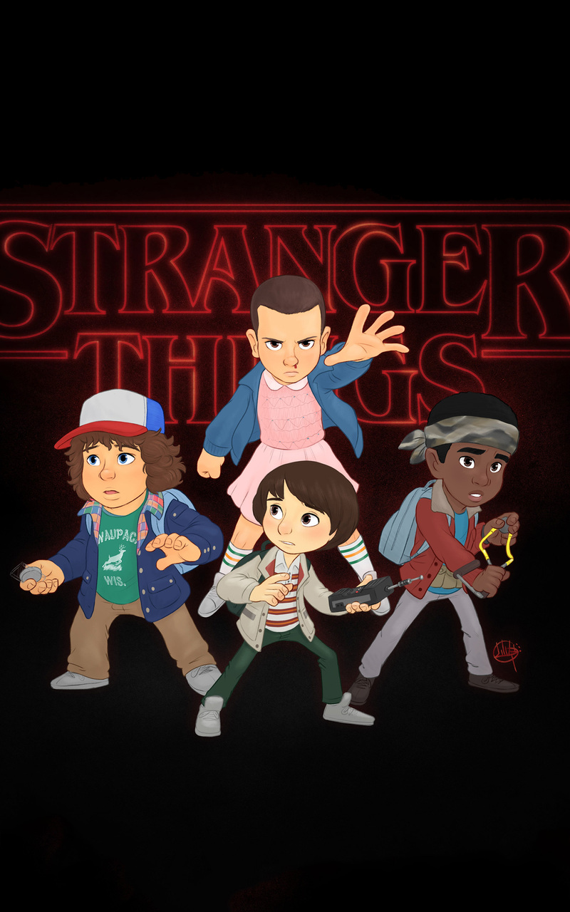 Stranger Things Neon Art Wallpapers