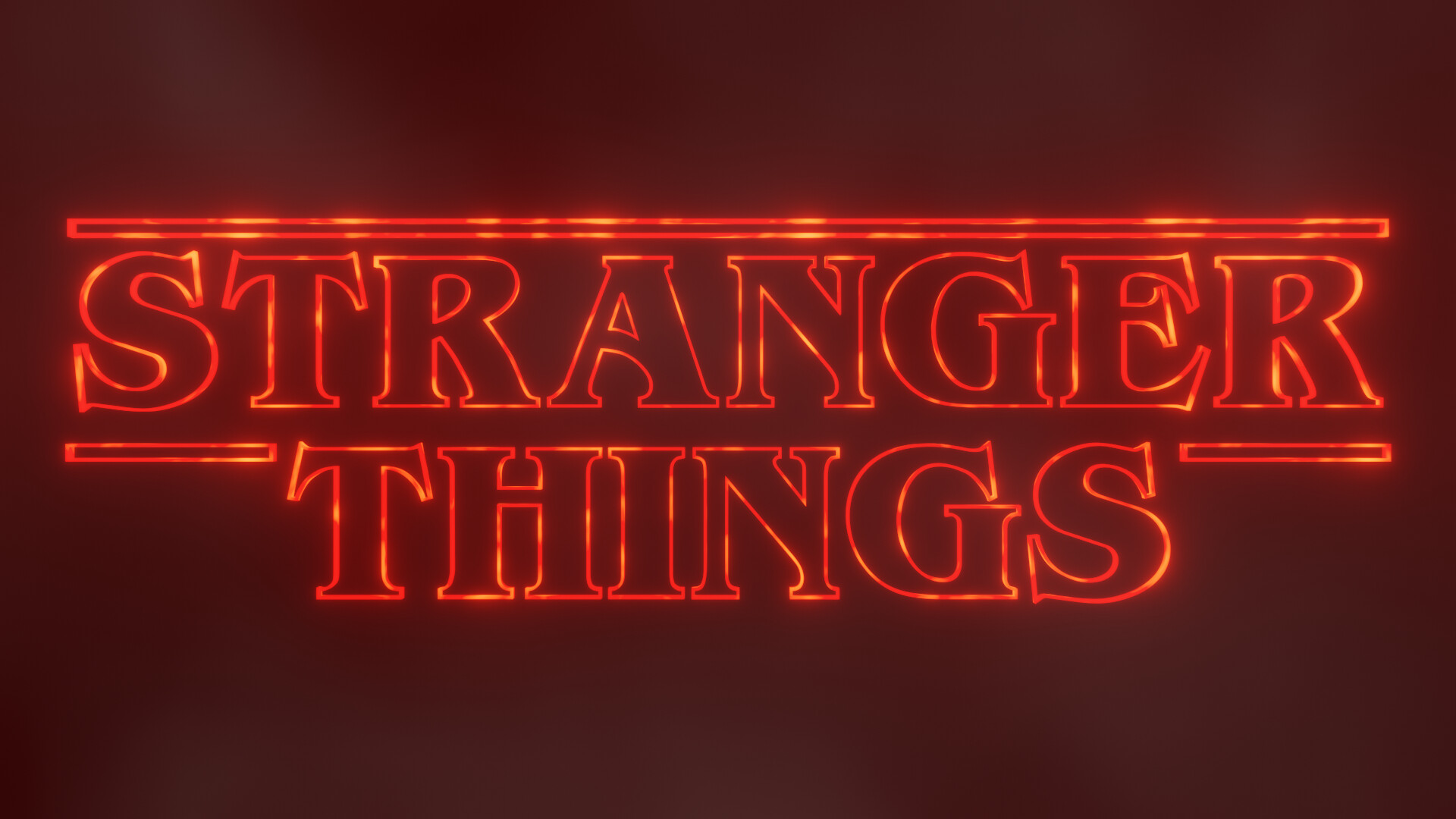 Stranger Things Neon Art Wallpapers