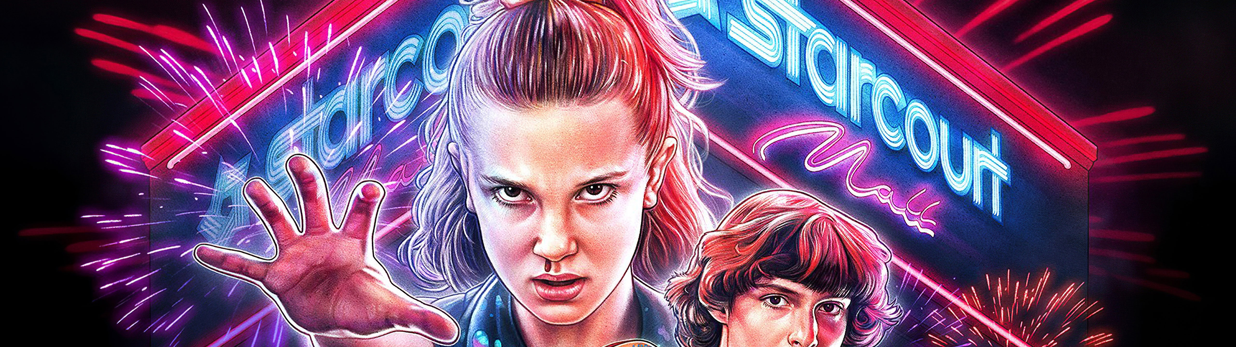 Stranger Things Neon Art Wallpapers