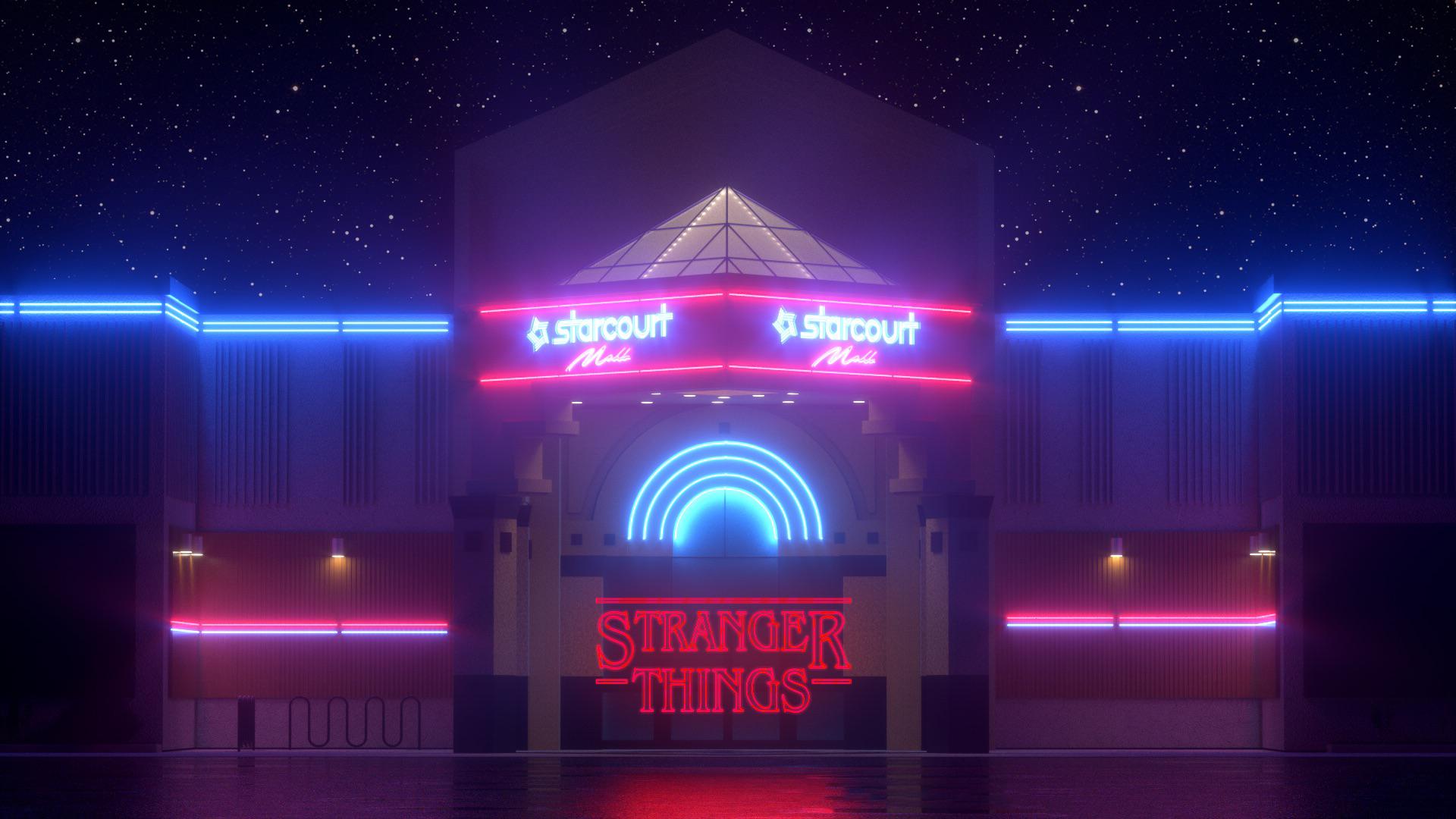 Stranger Things Neon Art Wallpapers