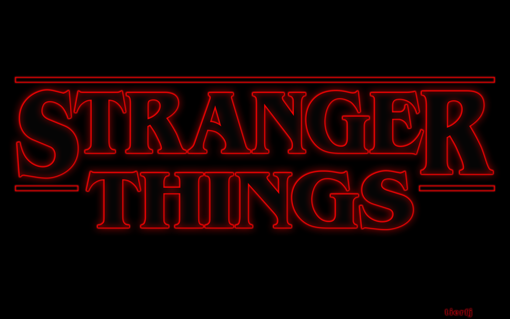 Stranger Things Text Poster Wallpapers