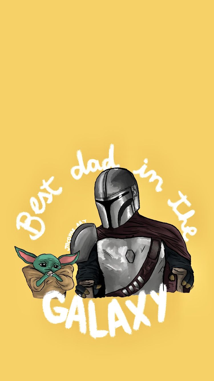 The Mandalorian And Baby Yoda Art Wallpapers