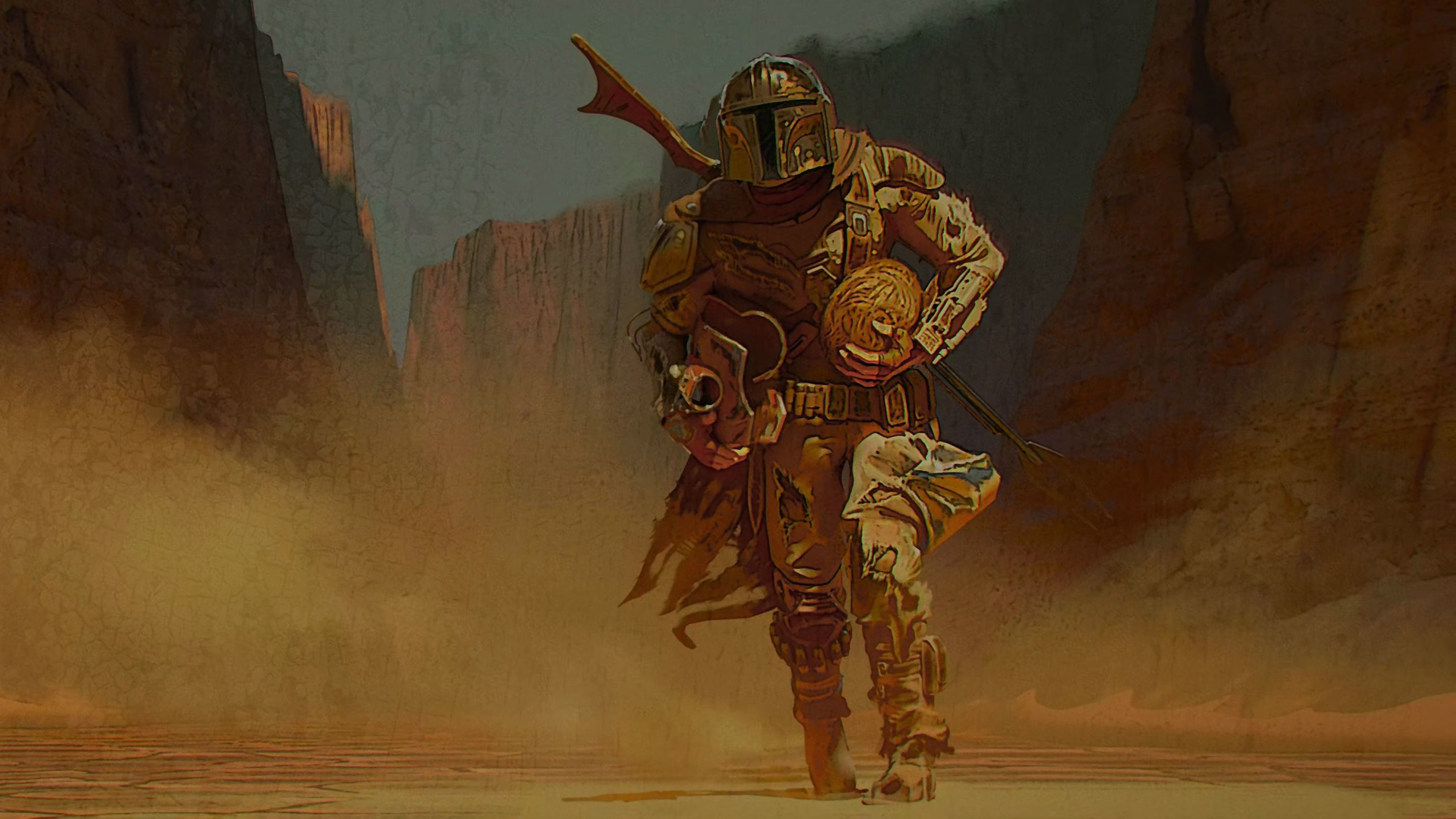 The Mandalorian Character Art Wallpapers