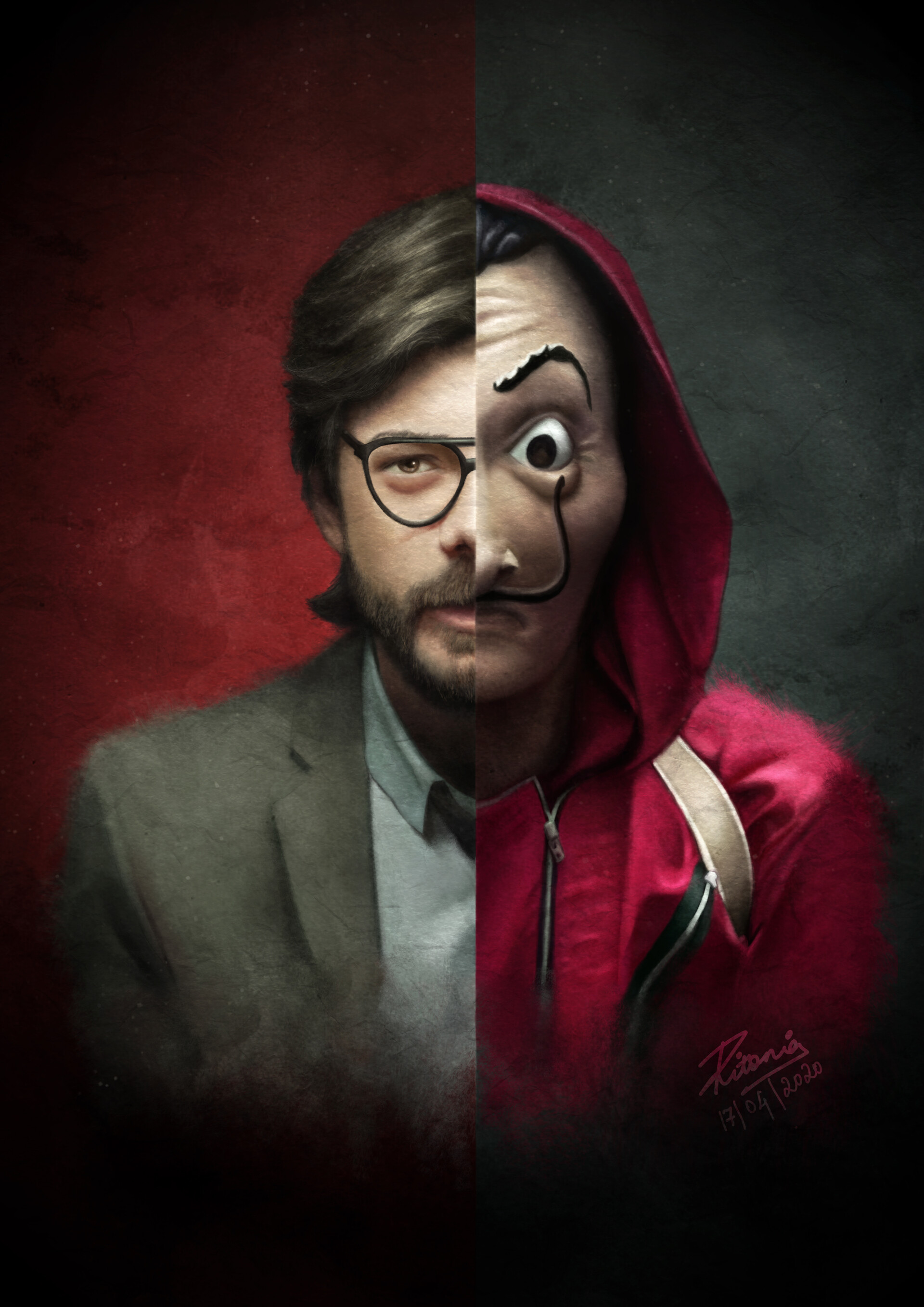 The Professor Mask Money Heist Wallpapers