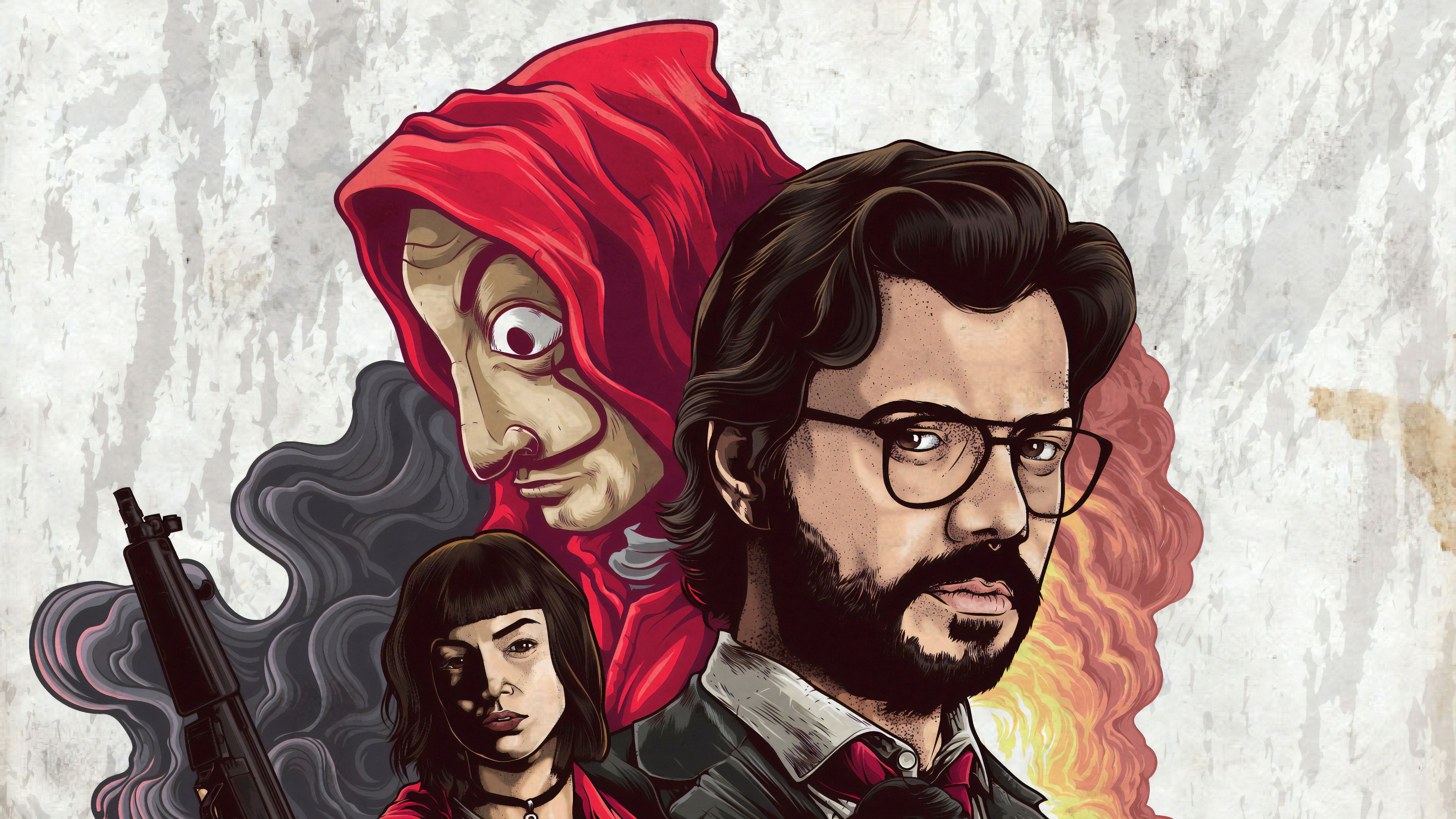 The Professor Mask Money Heist Wallpapers