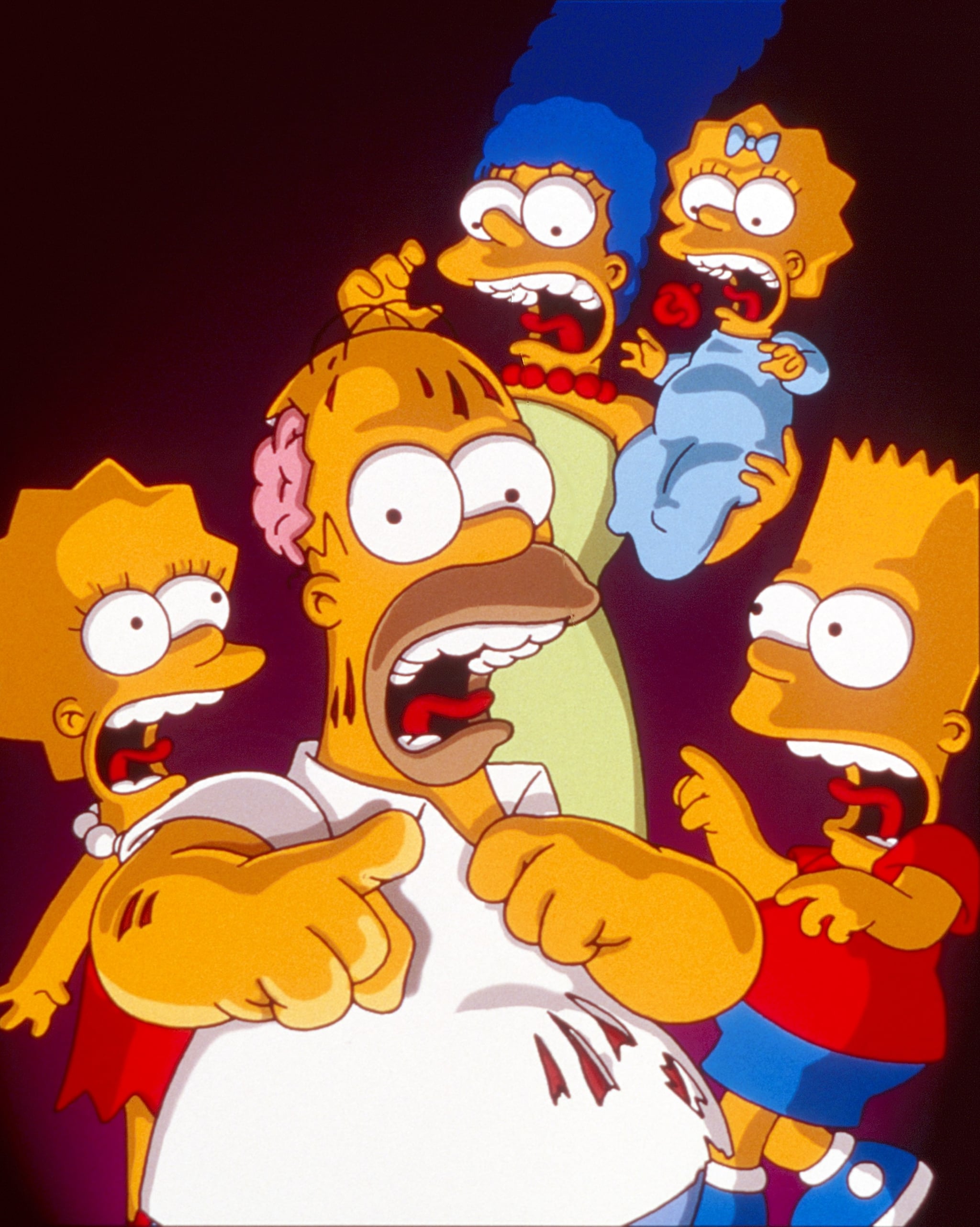 The Simpsons Family Watching Tv Wallpapers