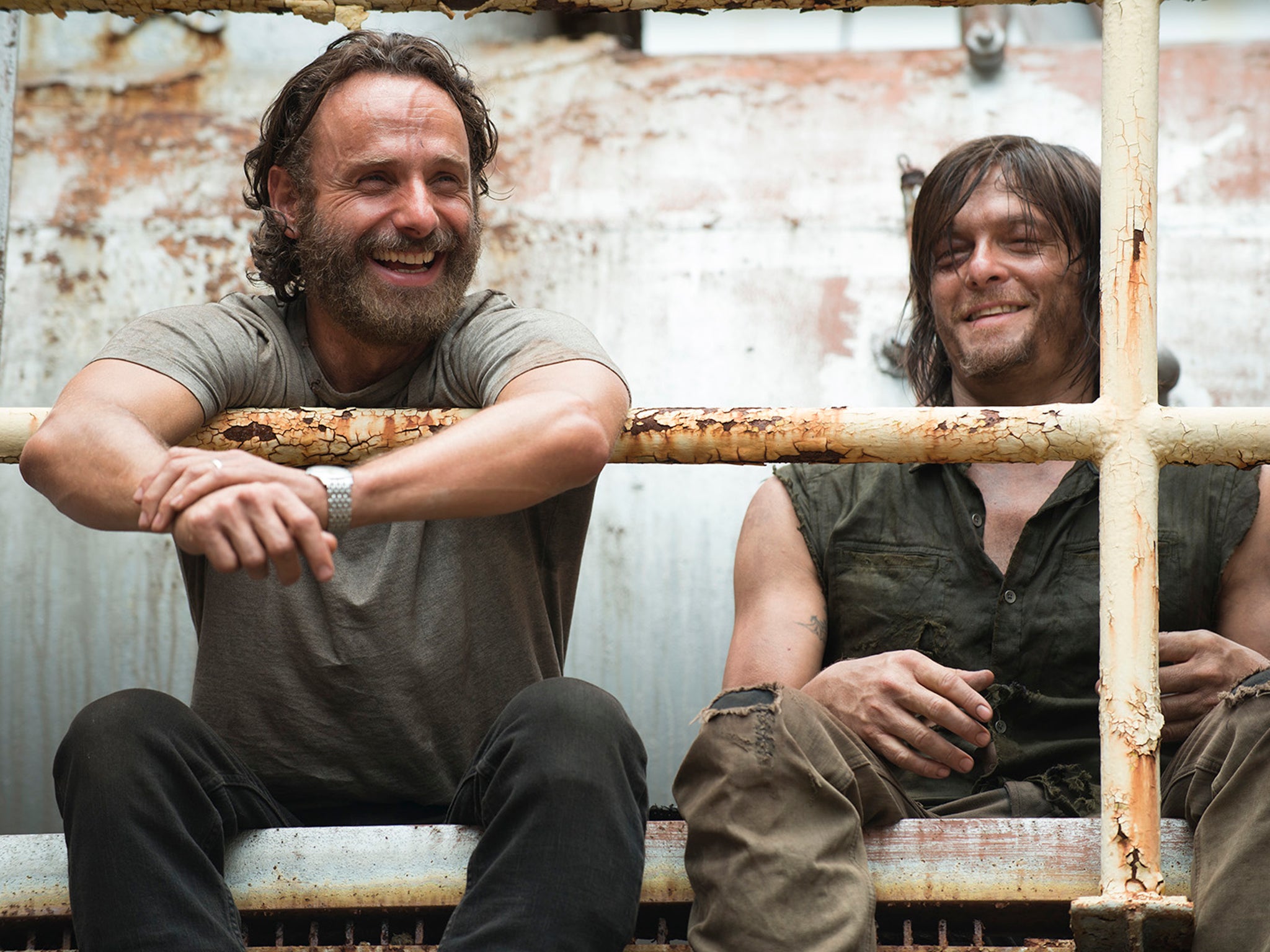The Walking Dead Andrew Lincoln And Jeffrey Dean Morgan Wallpapers