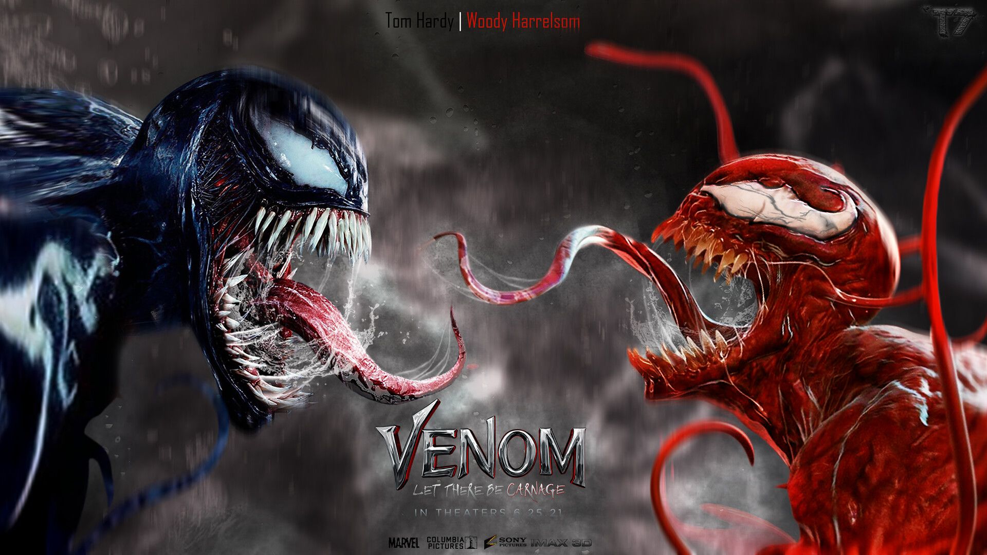 4K Venom Let There Be Carnage Logo Wallpapers