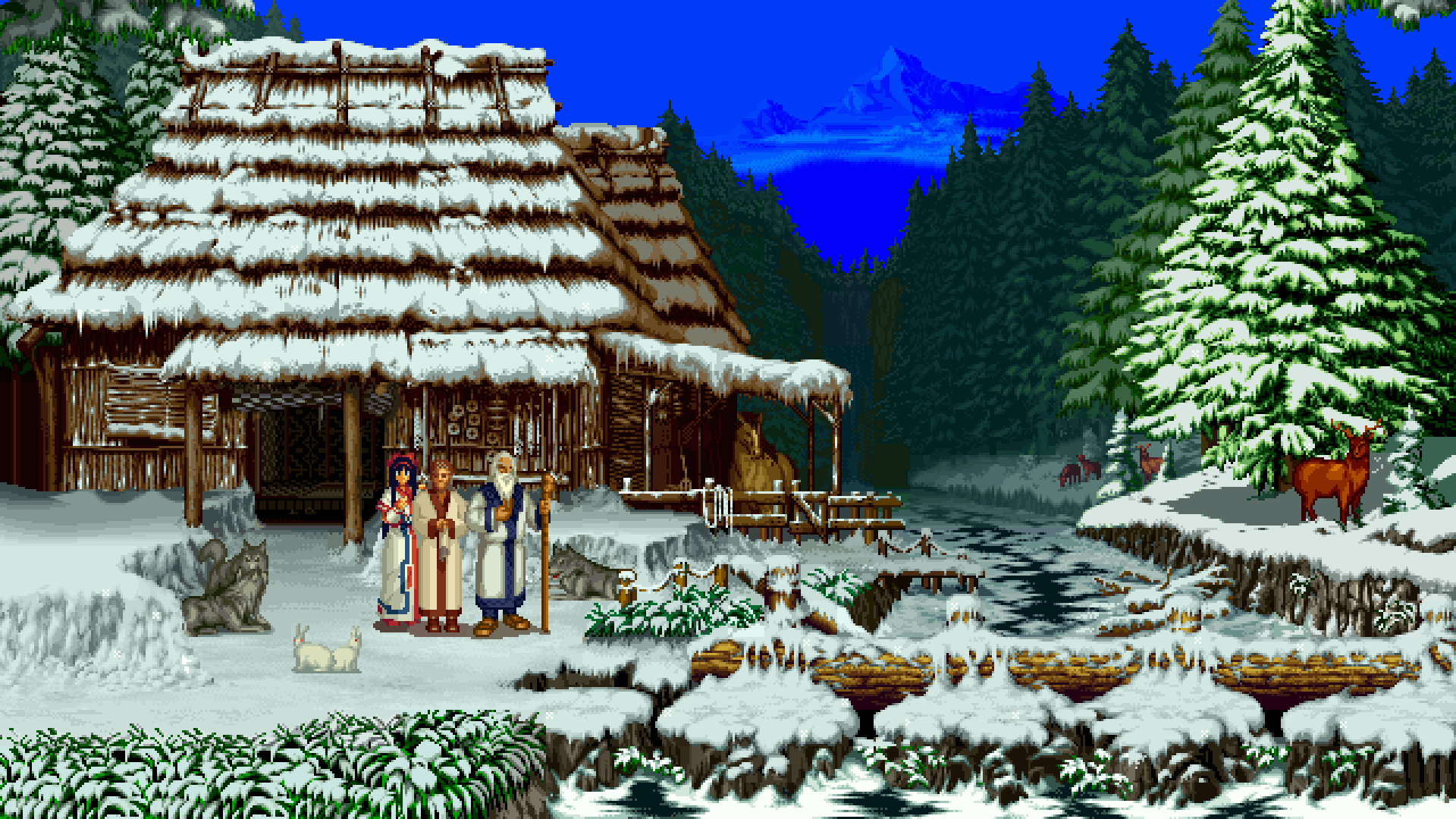 8-Bit Christmas Movie Wallpapers