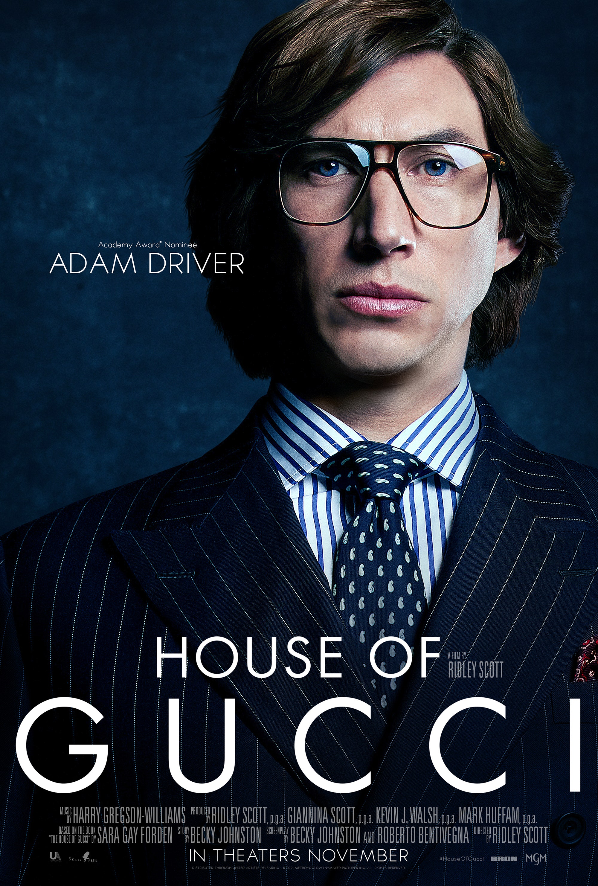 Adam Driver House Of Gucci Poster Wallpapers