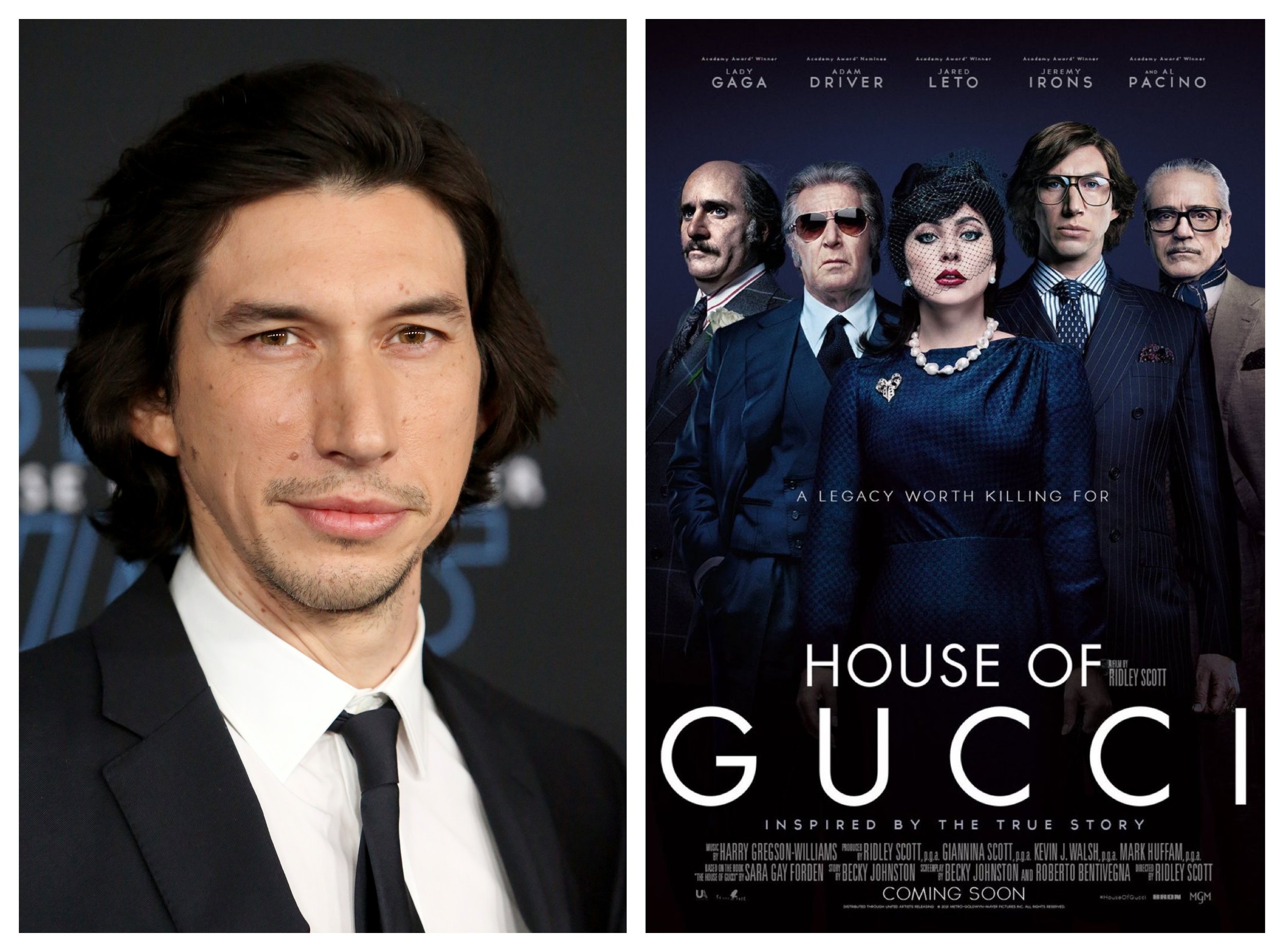 Adam Driver House Of Gucci Poster Wallpapers