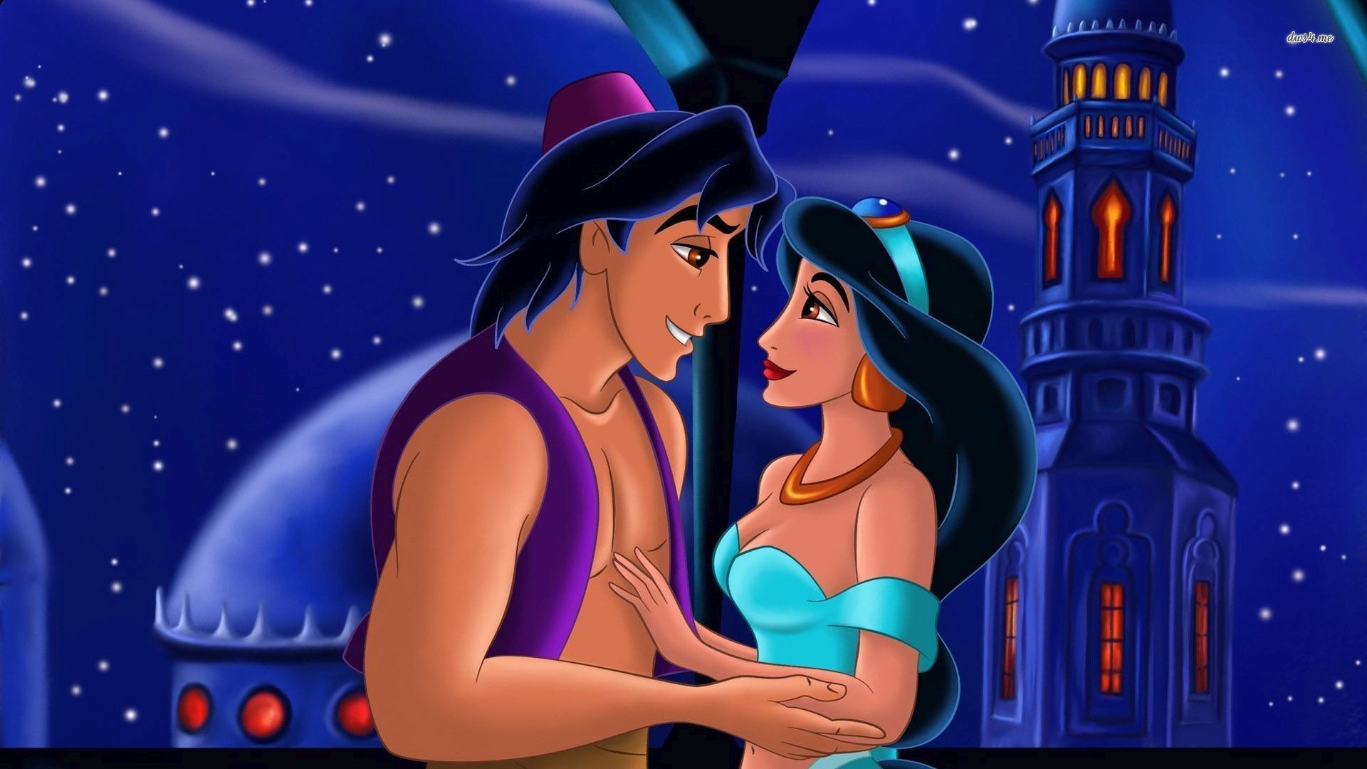 Aladdin And Jasmine In Aladdin Movie Wallpapers