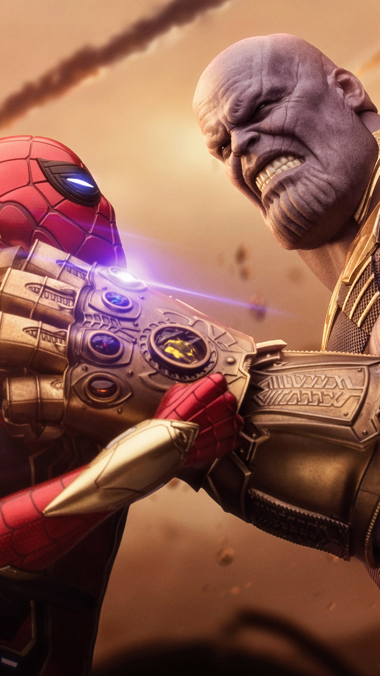 All The Avengers Fighting Thanos - Avengers Infinity War Artwork Wallpapers