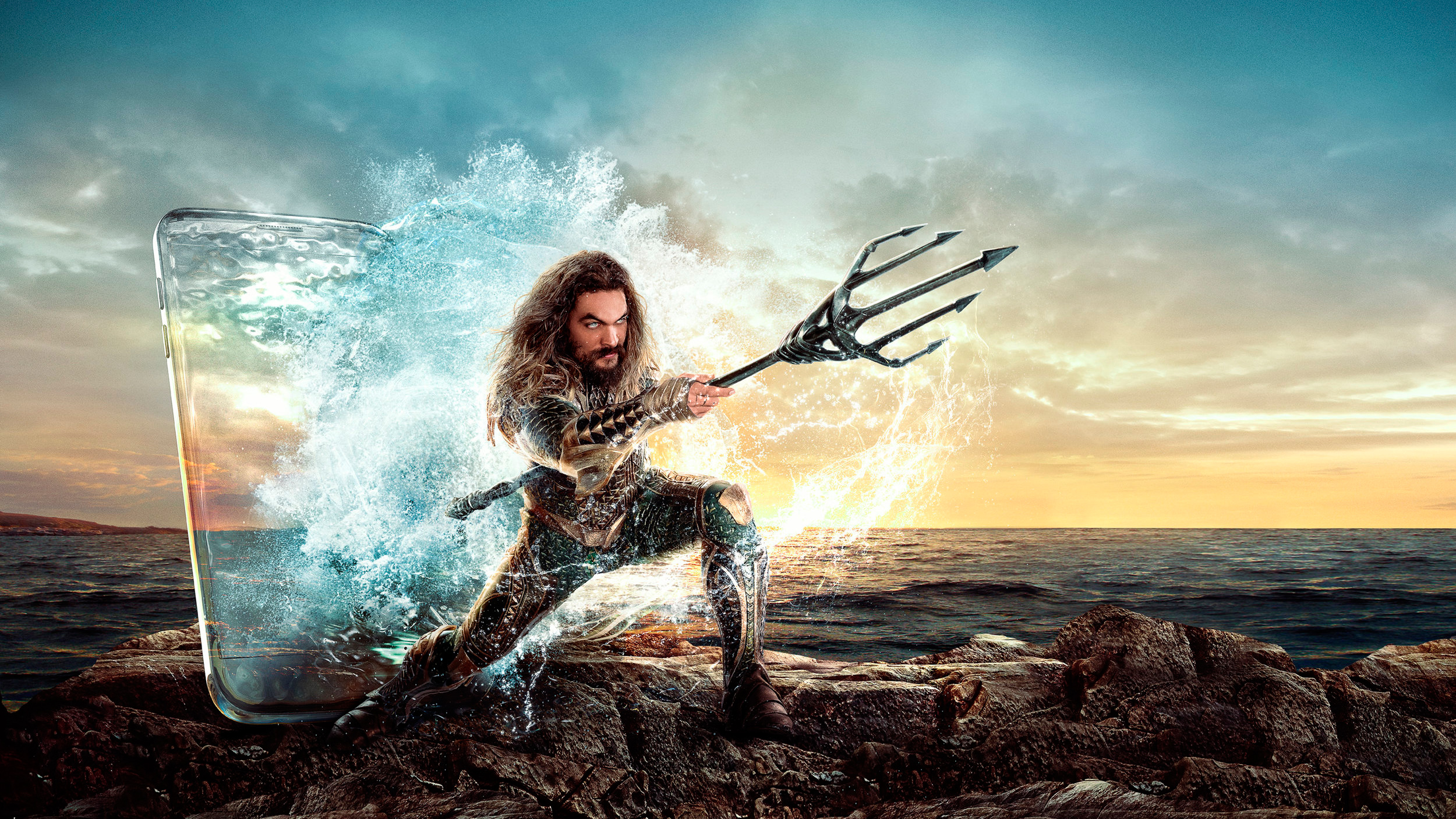 Aquaman 2018 Movie Banner Textless Wallpapers