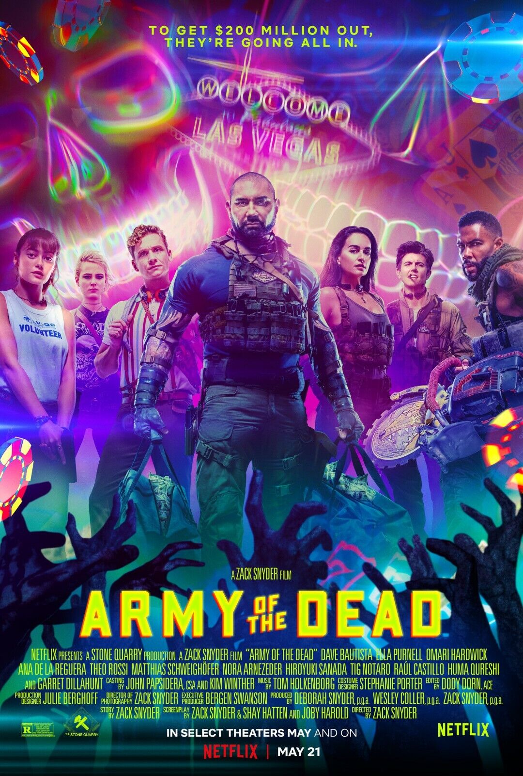 Army Of The Dead Dave Bautista Poster Wallpapers