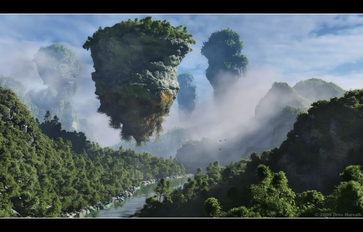 Avatar Floating  Mountains Wallpapers