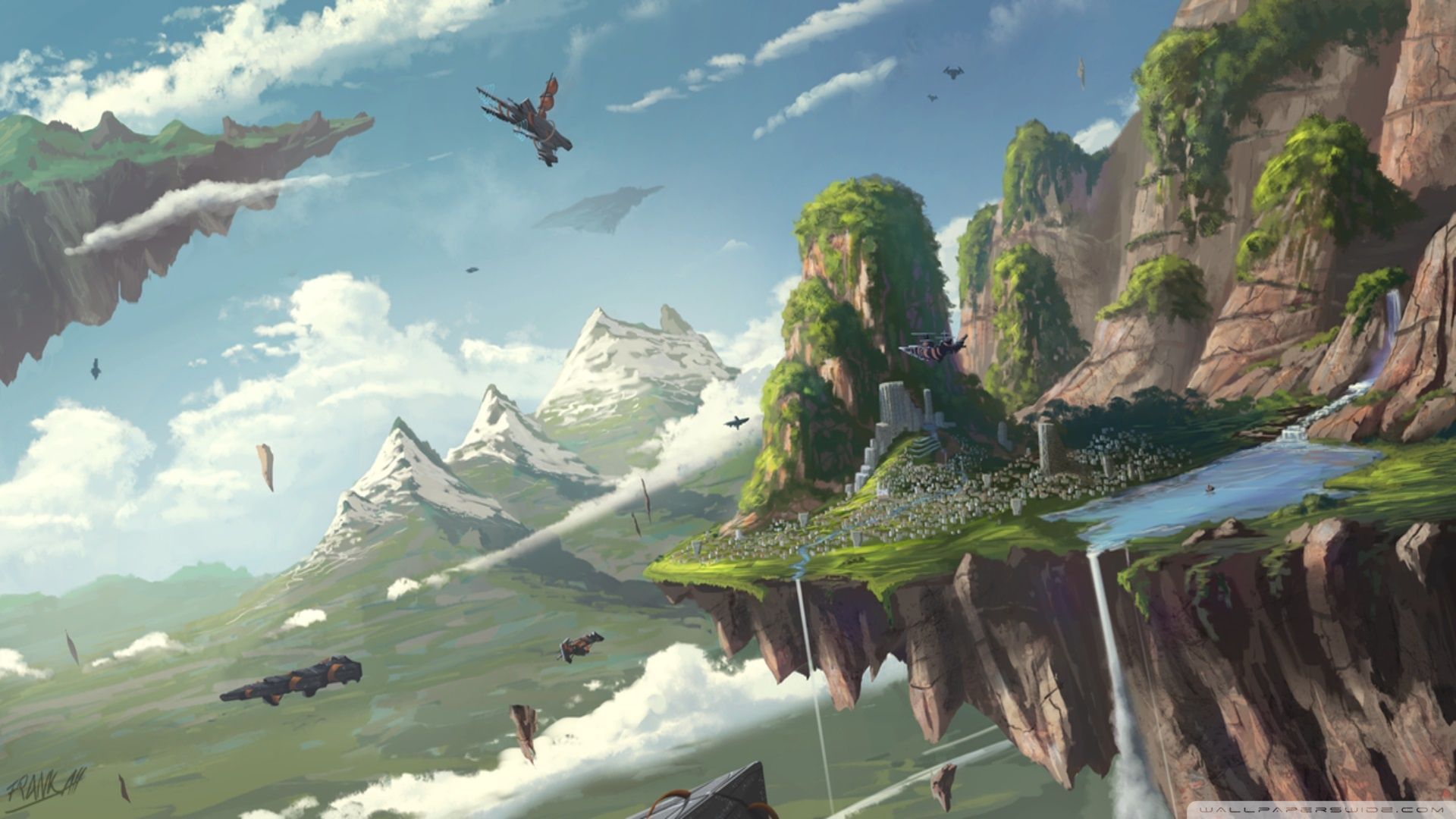 Avatar Floating  Mountains Wallpapers