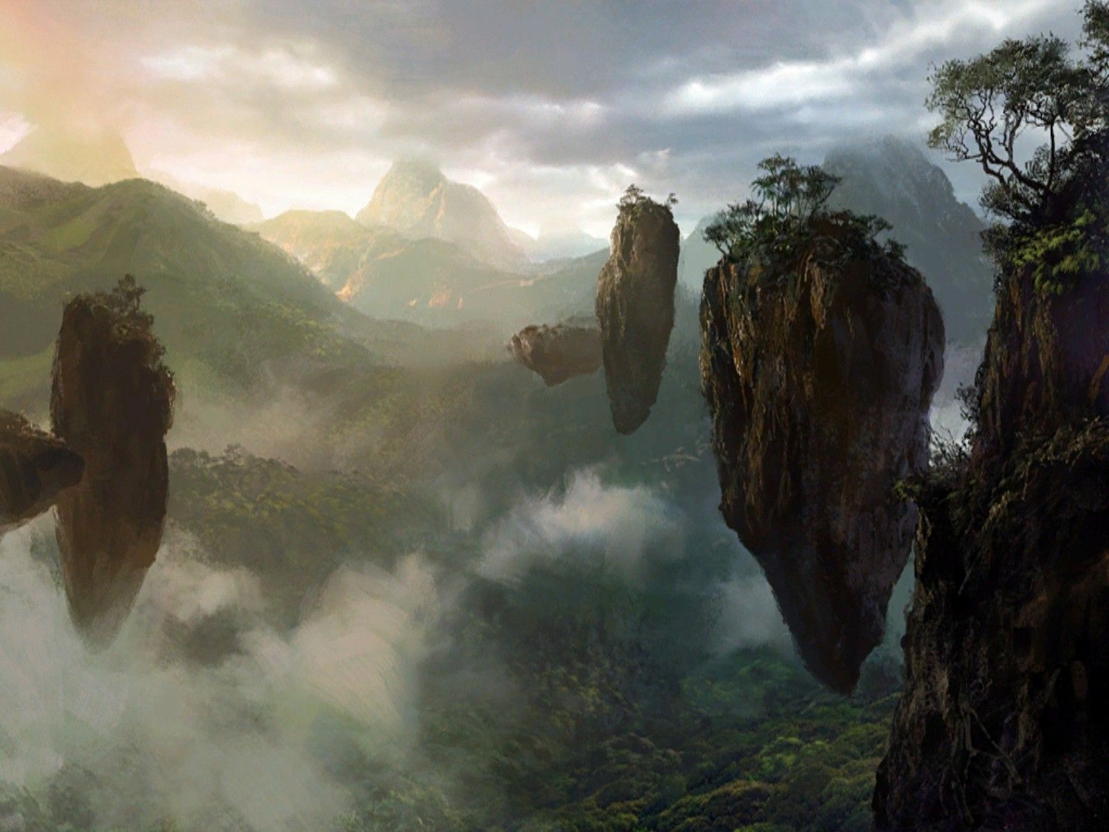 Avatar Floating  Mountains Wallpapers