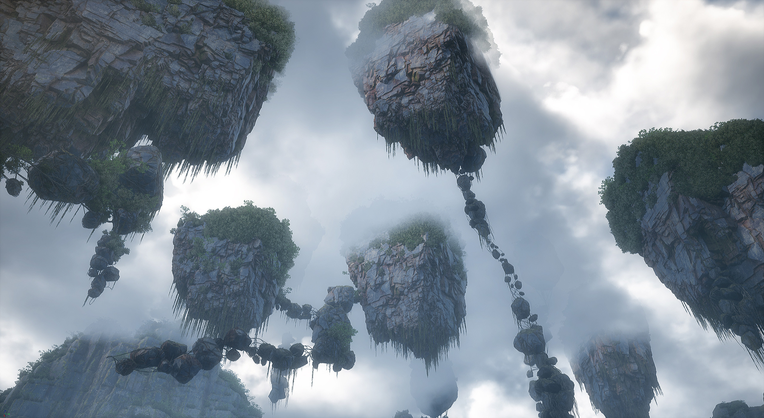 Avatar Floating  Mountains Wallpapers