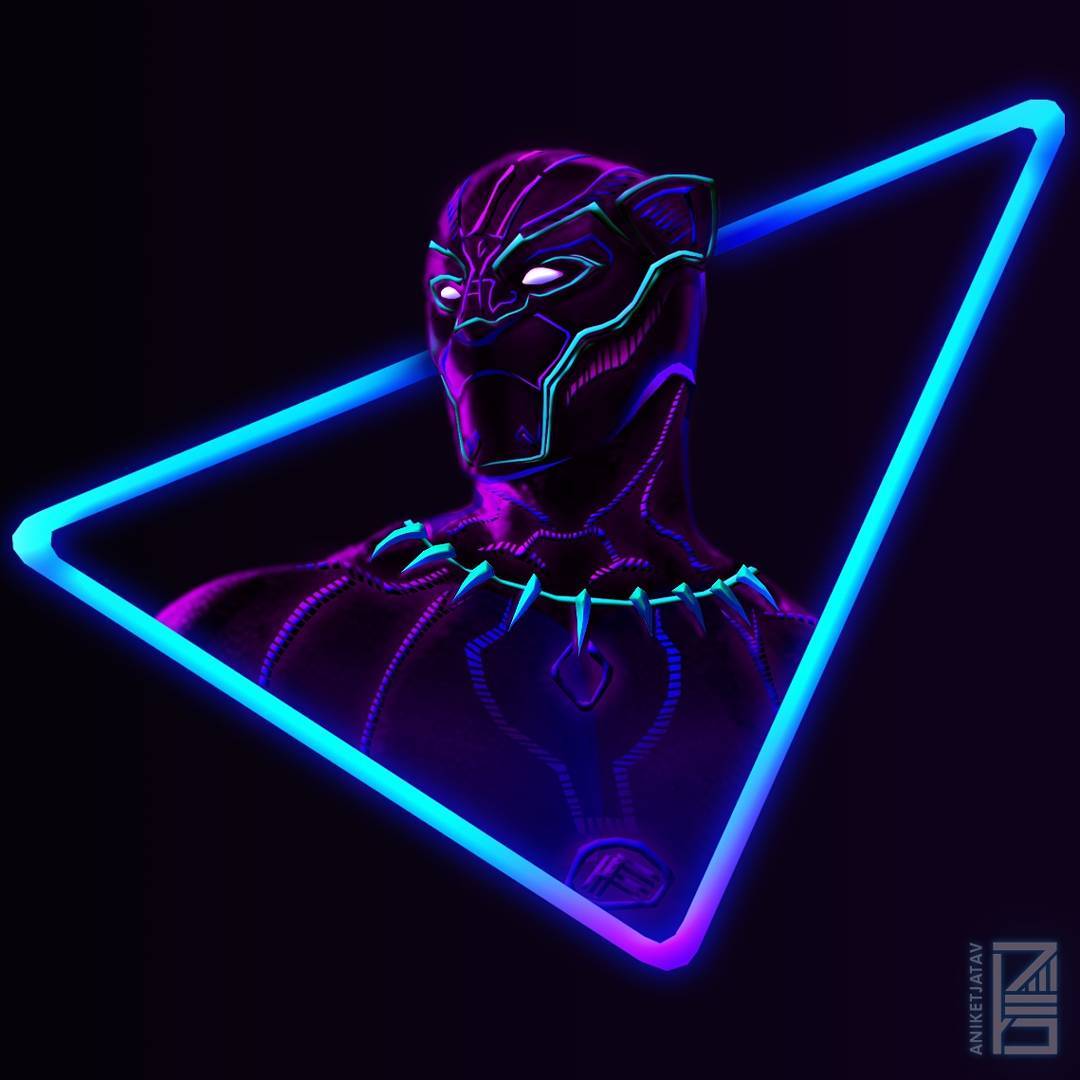 Avengers Infinity War 80S Neon Style Art Wallpapers