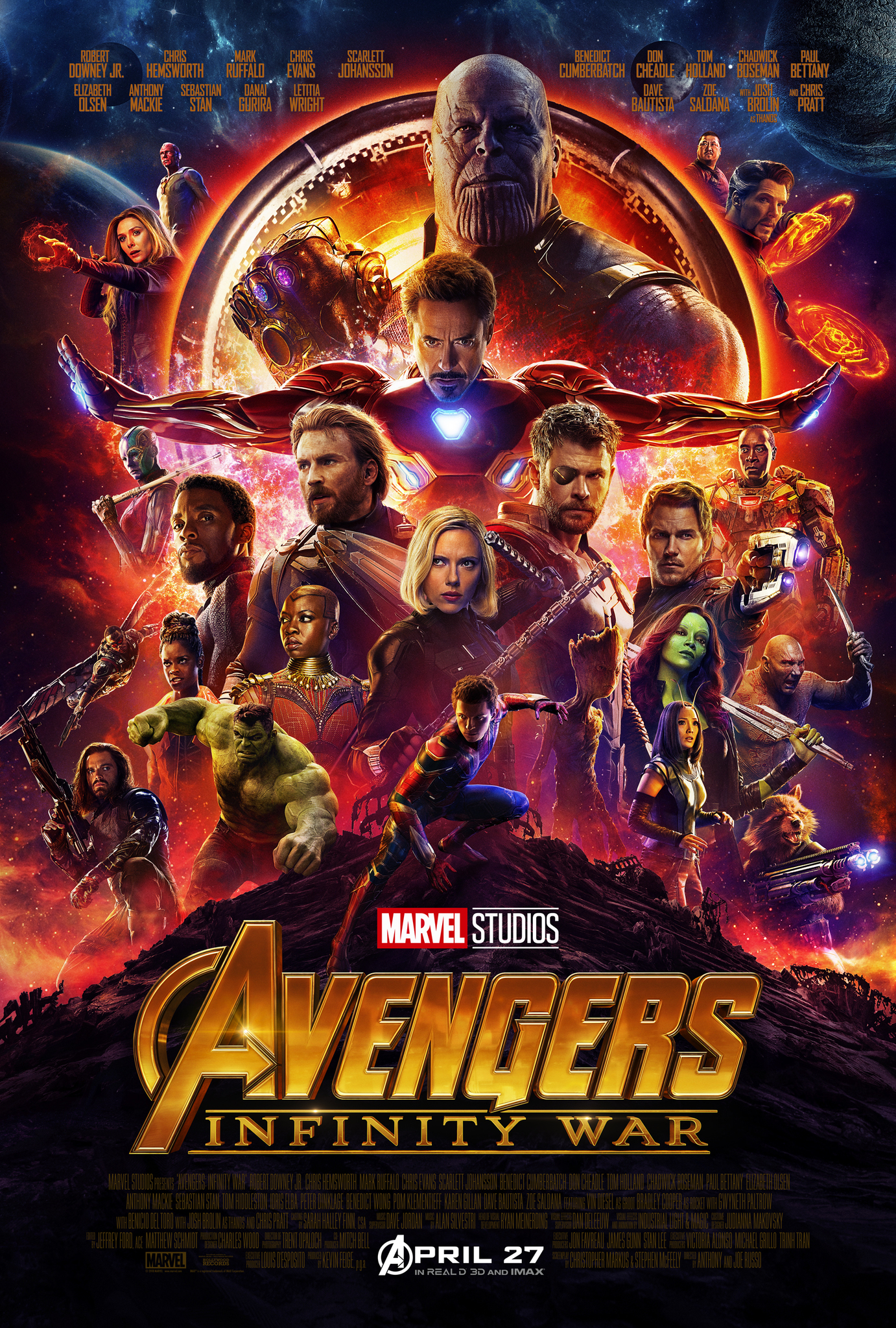 Avengers Infinity War All Superhero And Villain Poster Artwork Wallpapers