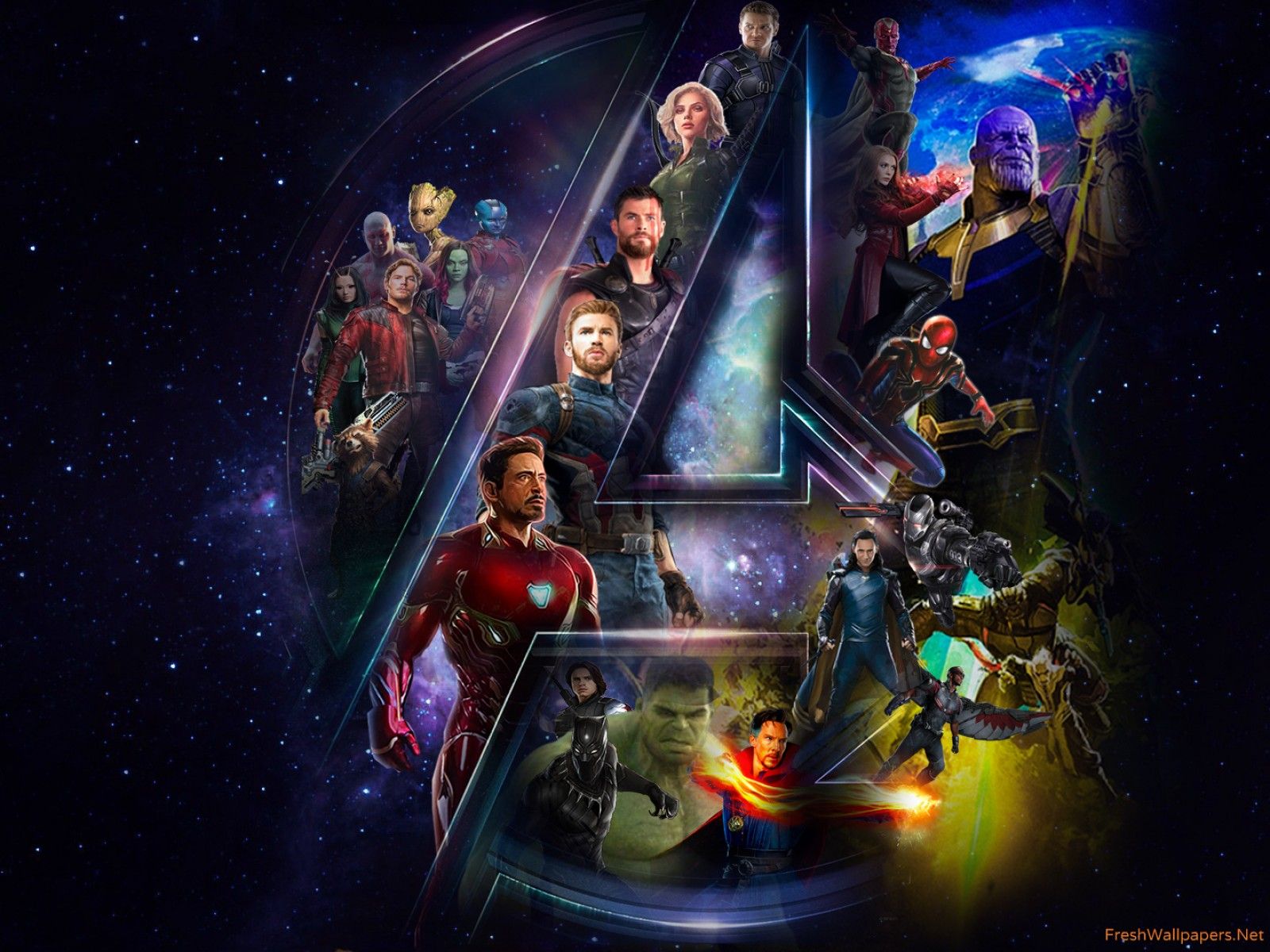 Avengers Infinity War All Superhero And Villain Poster Artwork Wallpapers