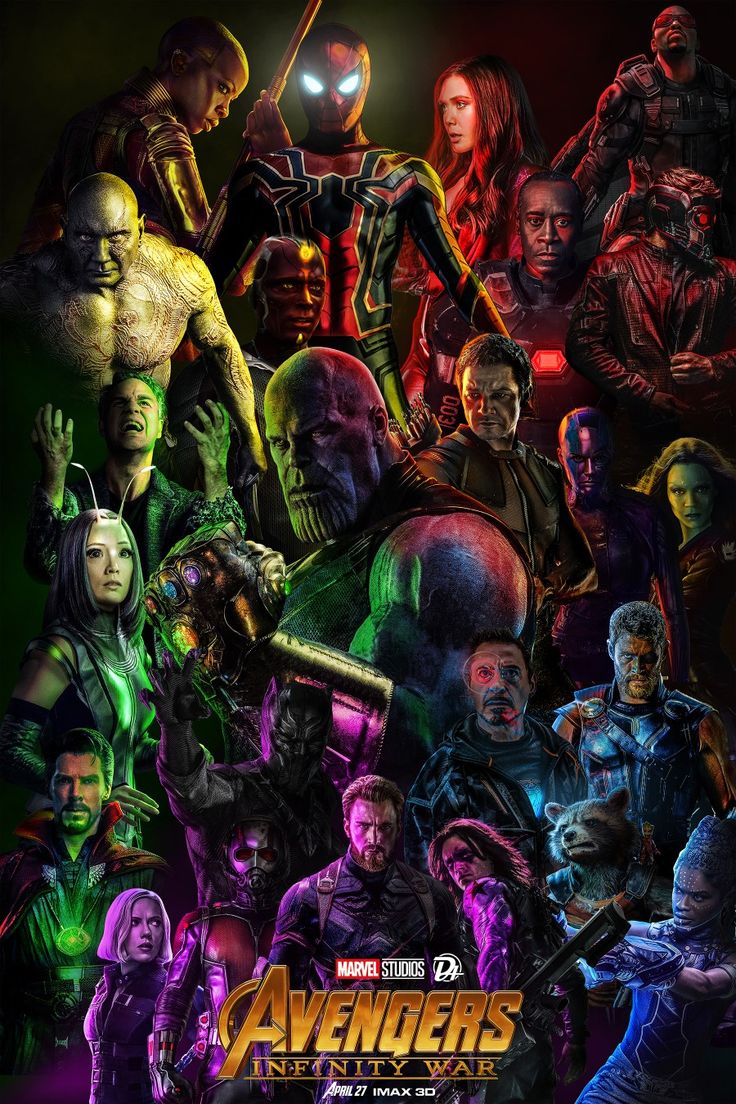 Avengers Infinity War All Superhero And Villain Poster Artwork Wallpapers