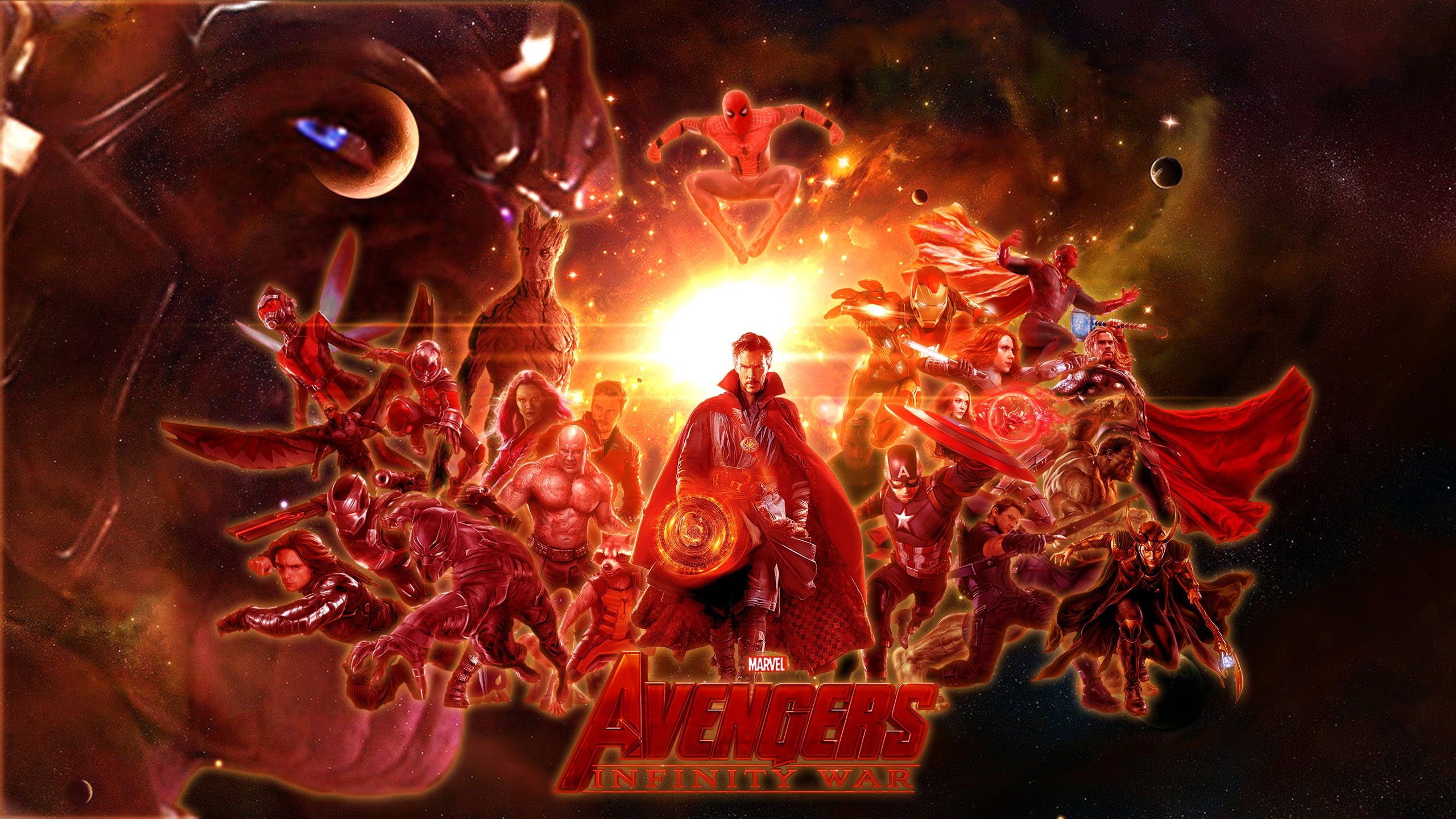 Avengers Infinity War All Superhero And Villain Poster Artwork Wallpapers