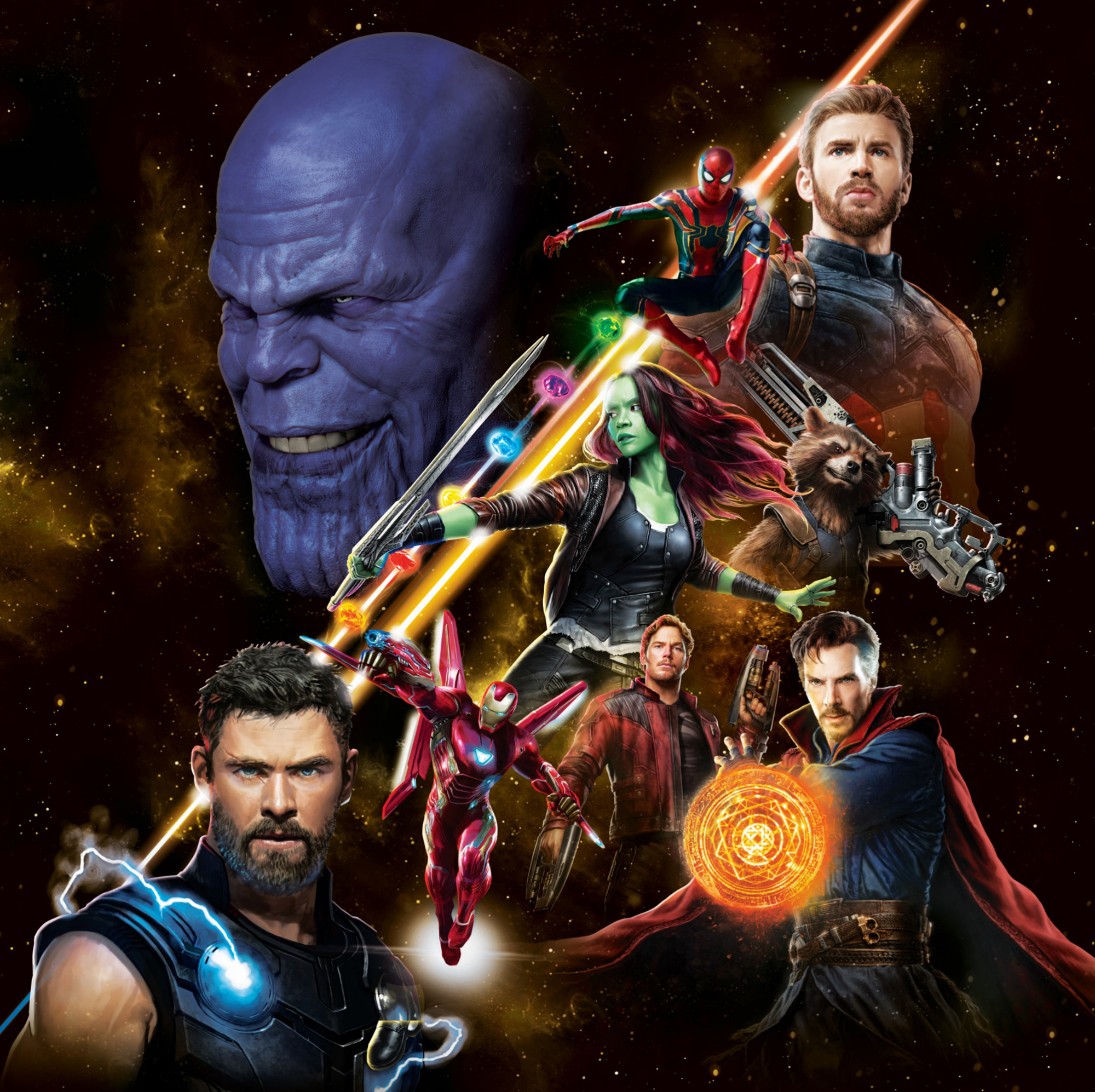 Avengers Infinity War All Superhero And Villain Poster Artwork Wallpapers