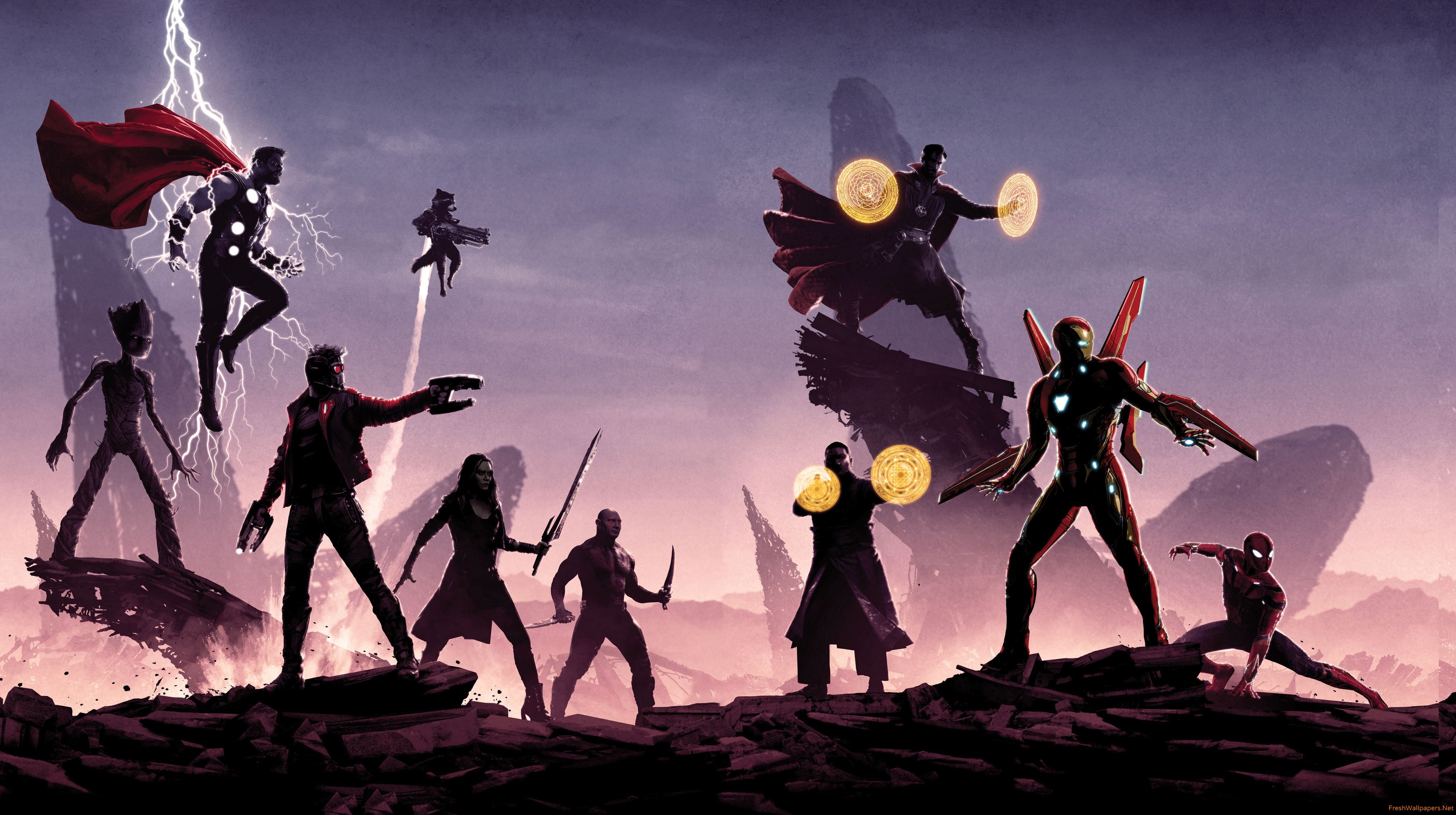 Avengers Infinity War Fandango Poster Wallpapers