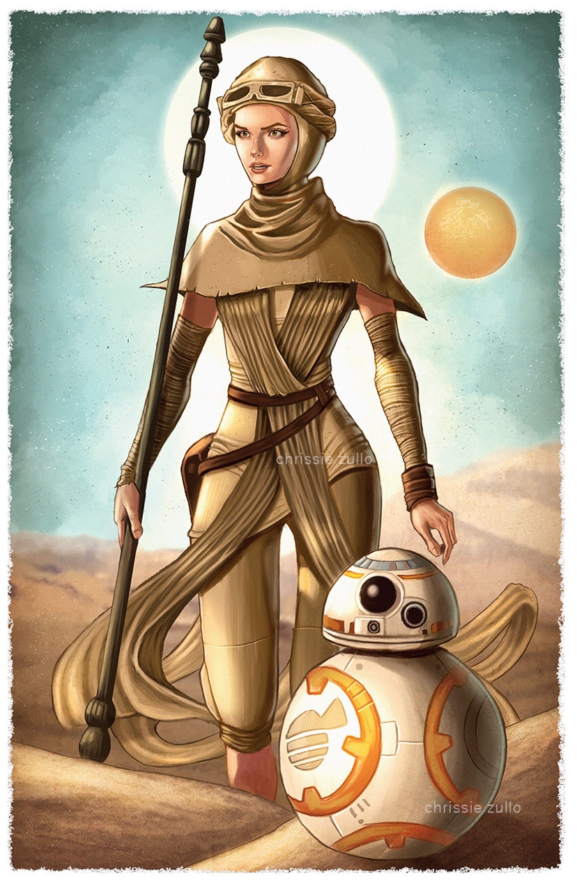 Bb8 And Rey Star Wars Artwork Wallpapers