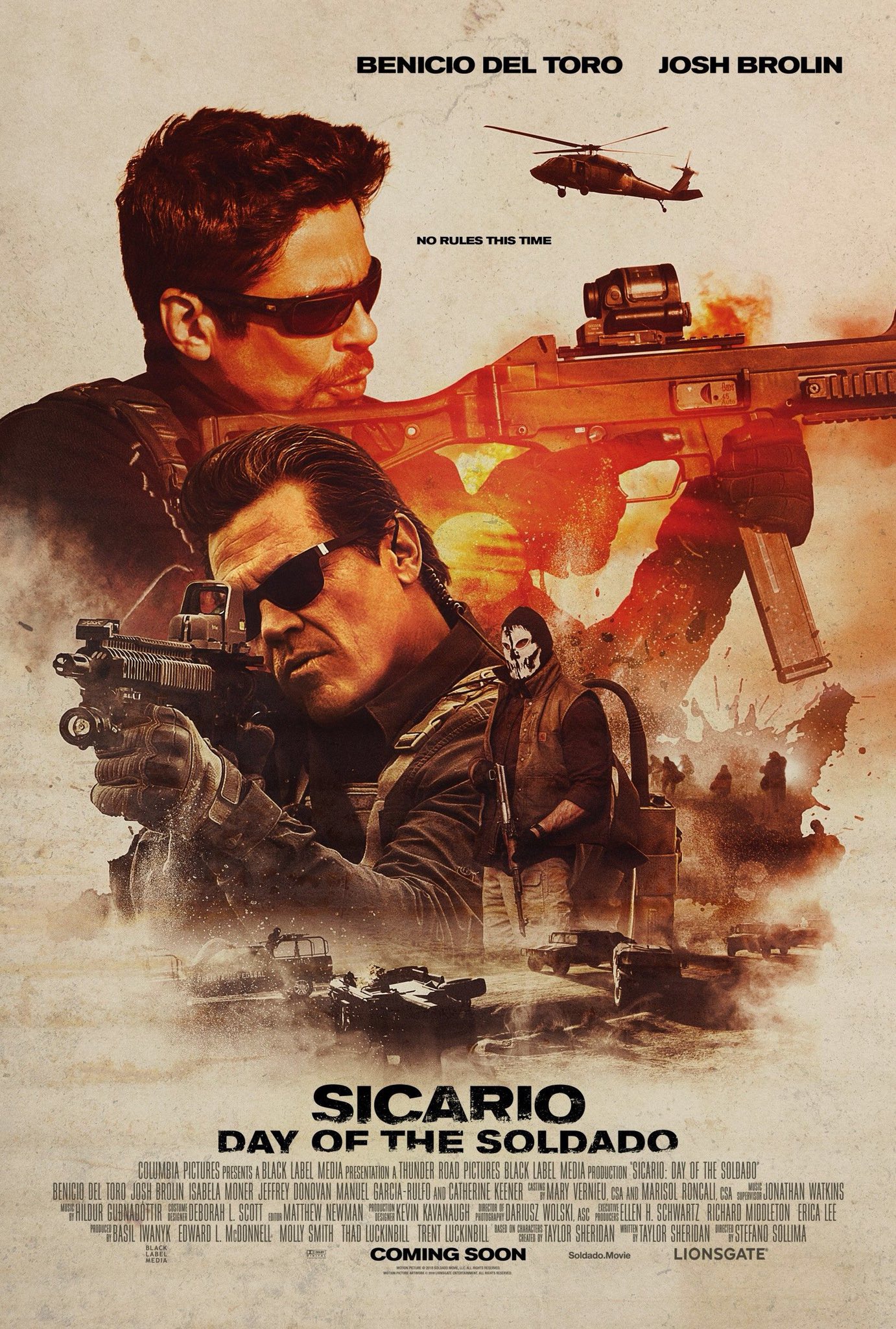 Benicio Del Toro Sicario Day Of The Soldado Movie Wallpapers