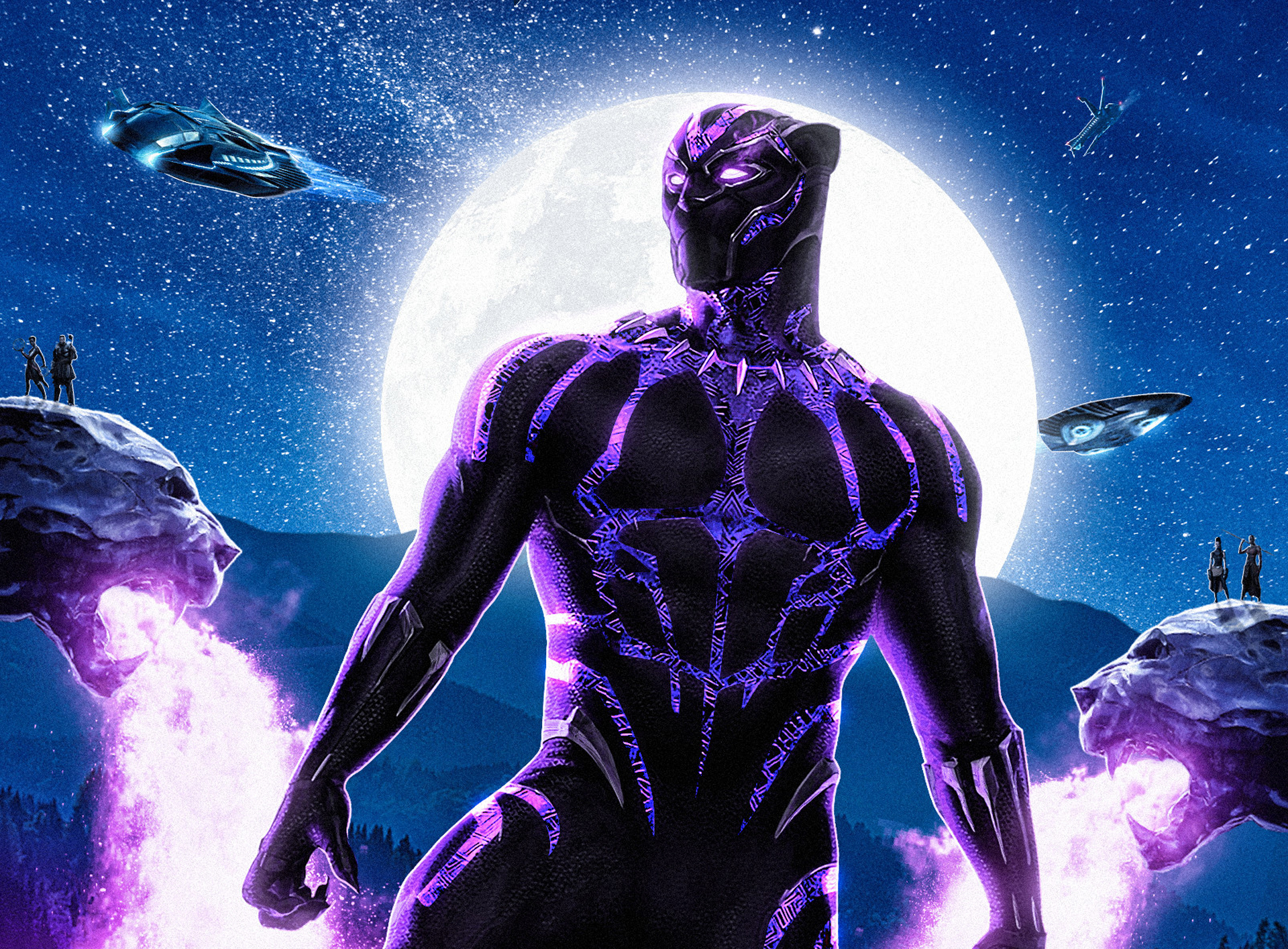 Black Panther Movie Artwork Wallpapers