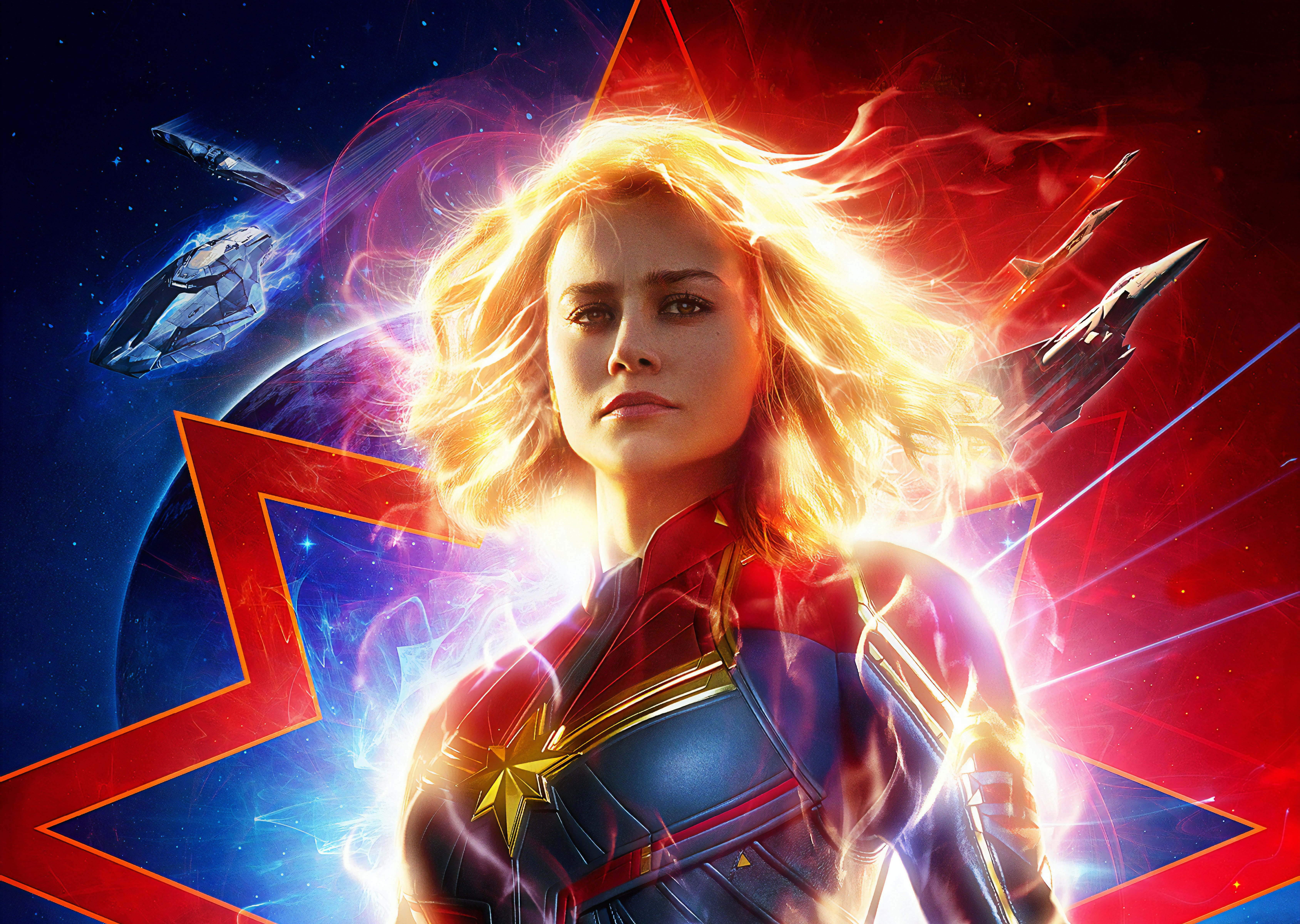 Brie Larson As Carol Danvers In Captain Marvel Wallpapers