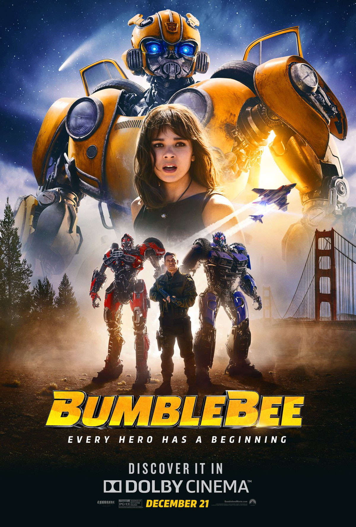 Bumblebee 2018 Comic Con Movie Poster Wallpapers