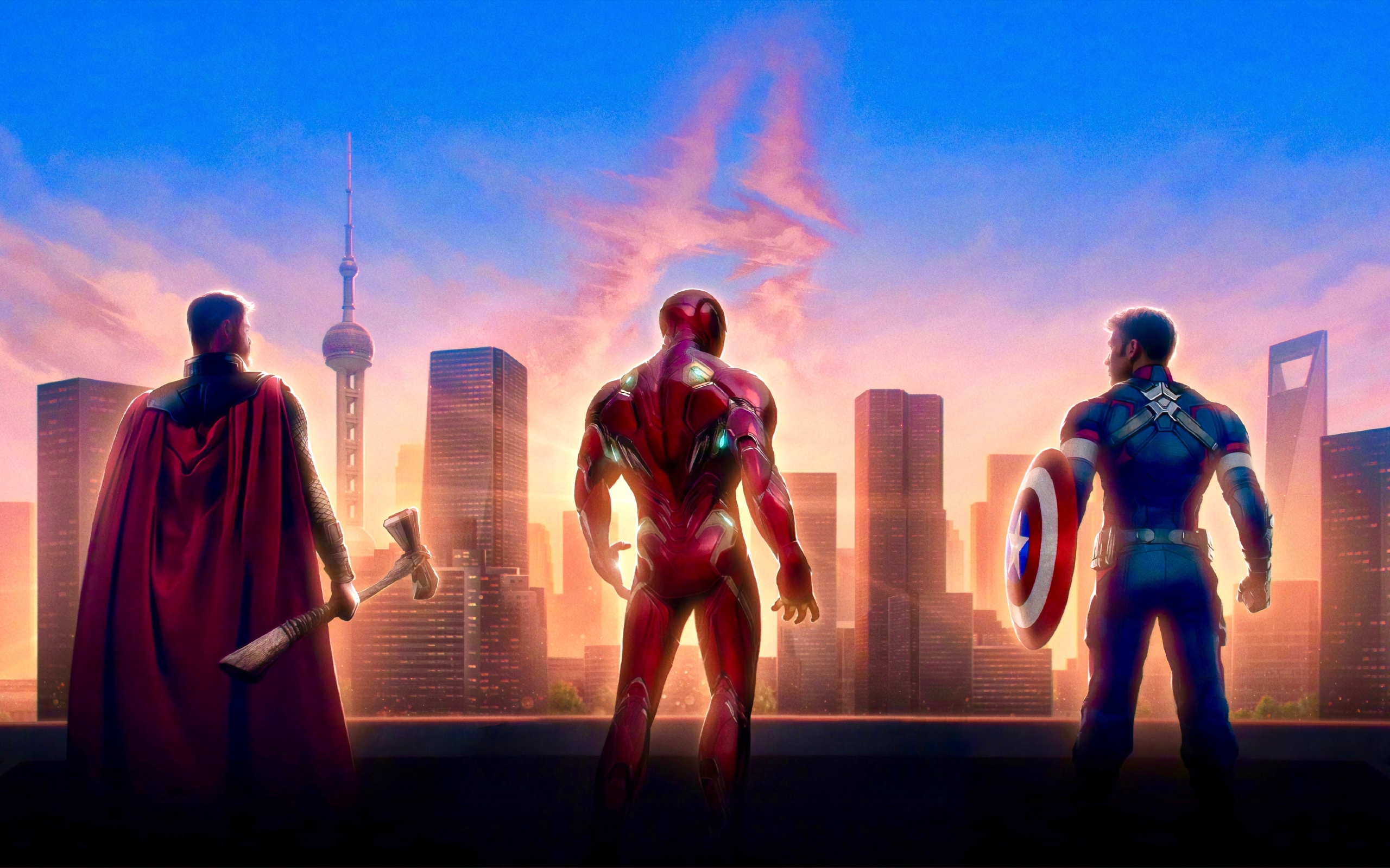 Captain America And Iron Man Avengers Endgame Wallpapers