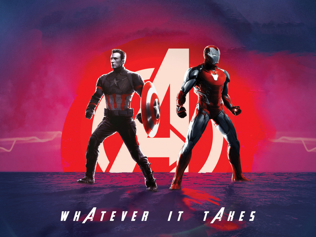 Captain America And Iron Man Avengers Endgame Wallpapers