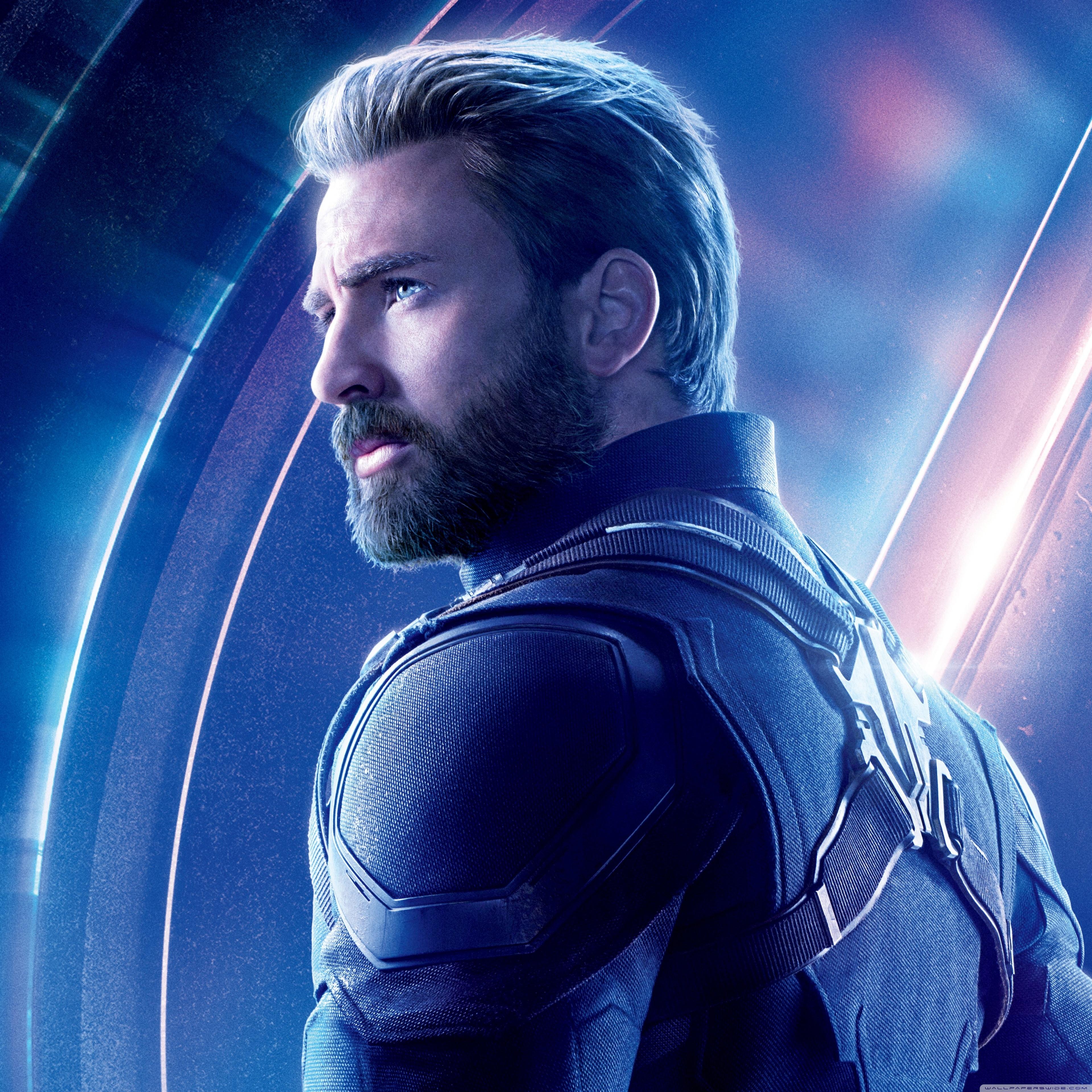 Captain America Beard Look In Infinity War Wallpapers