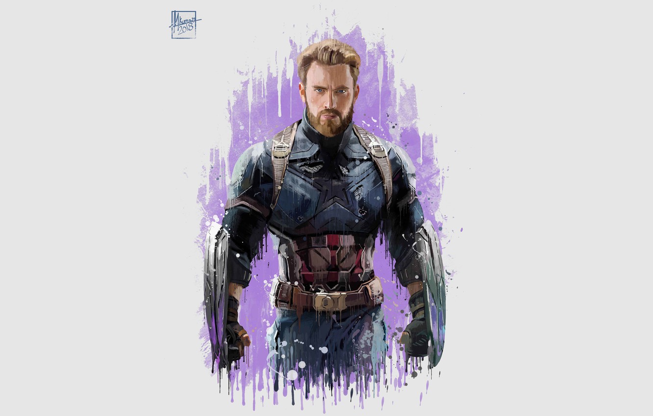 Captain America Beard Look In Infinity War Wallpapers