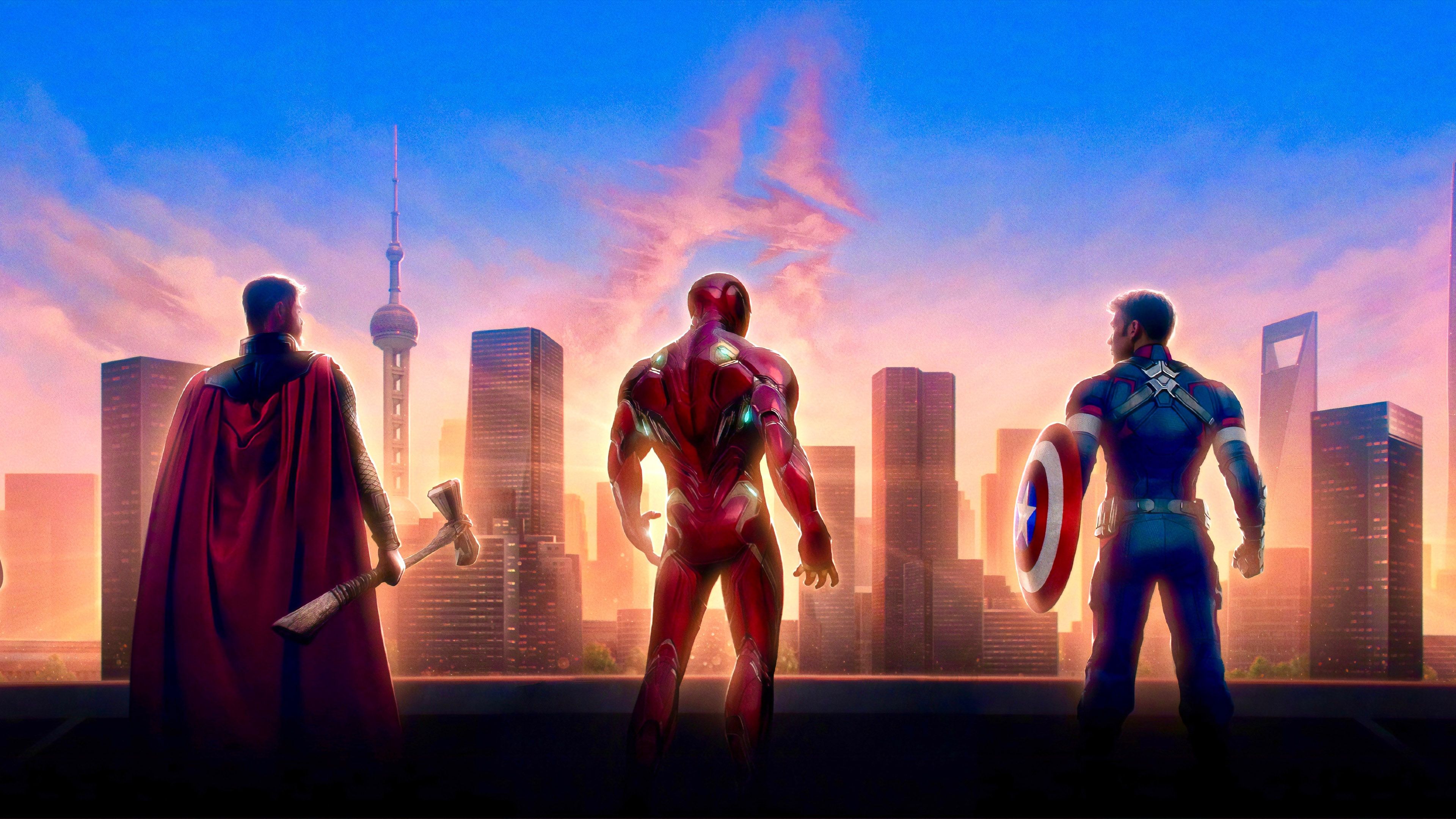 Captain America Iron Man Thor Avengers Wallpapers