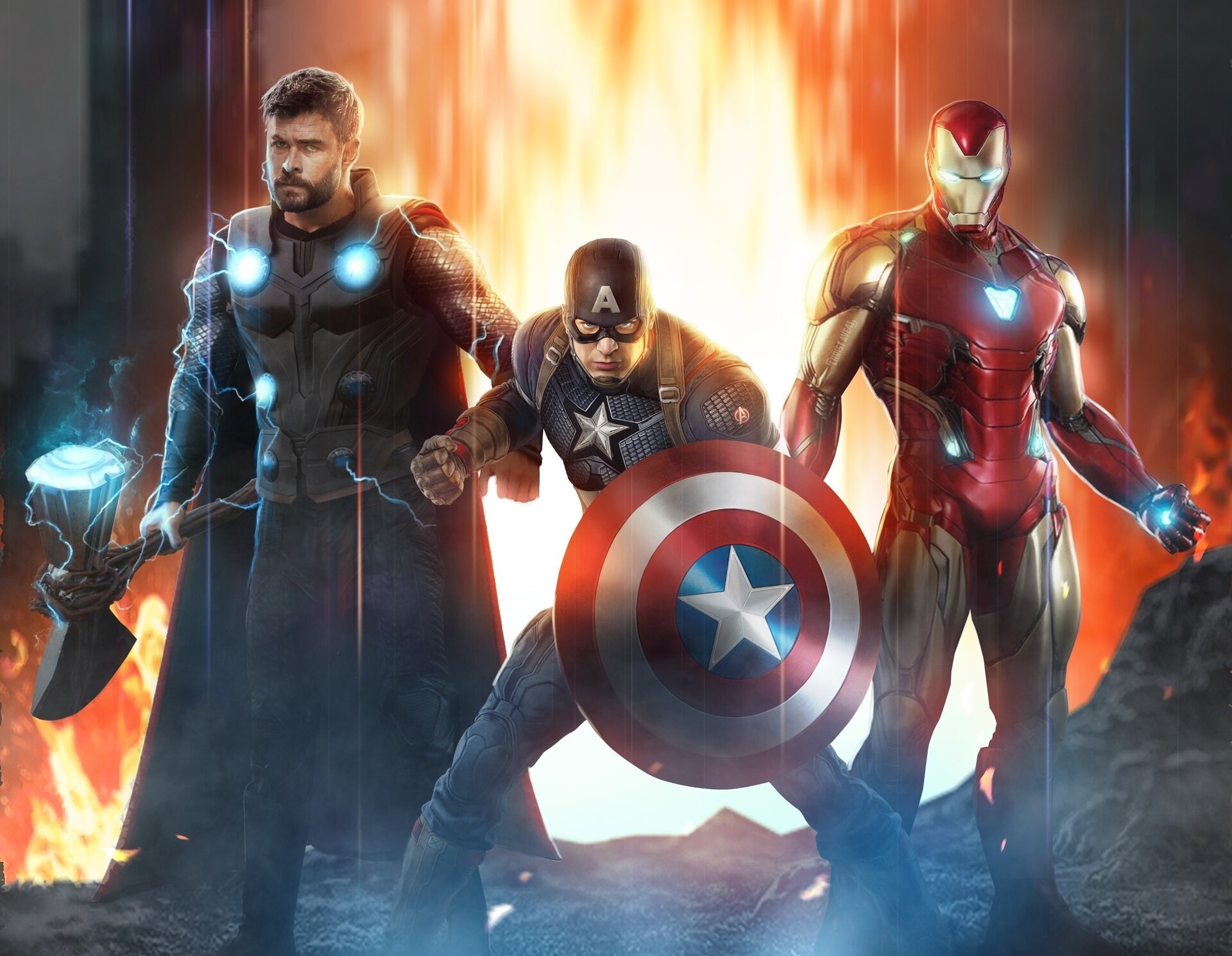 Captain America Iron Man Thor Avengers Wallpapers