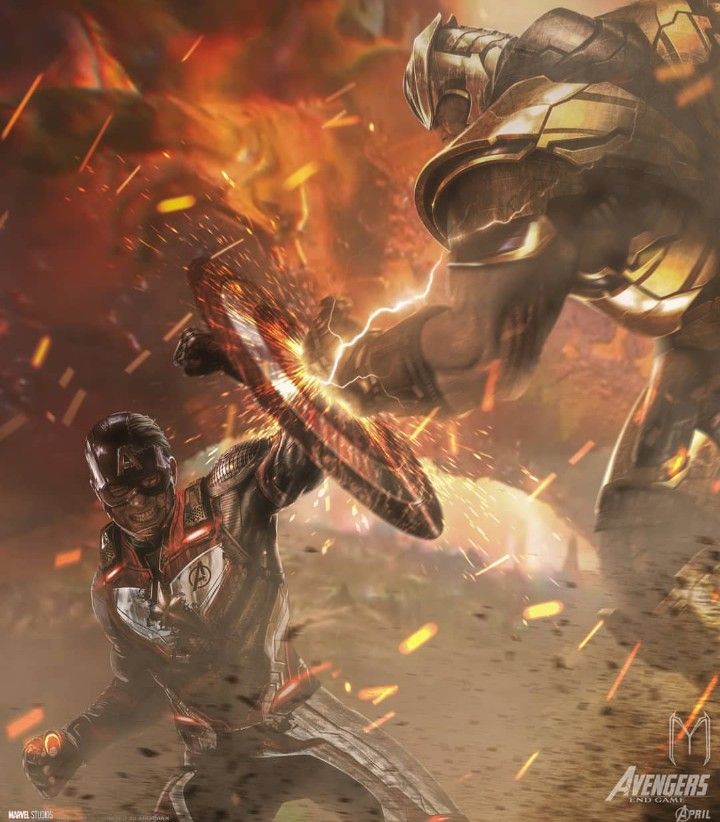 Captain America Vs Captain America Avengers Endgame Art Wallpapers