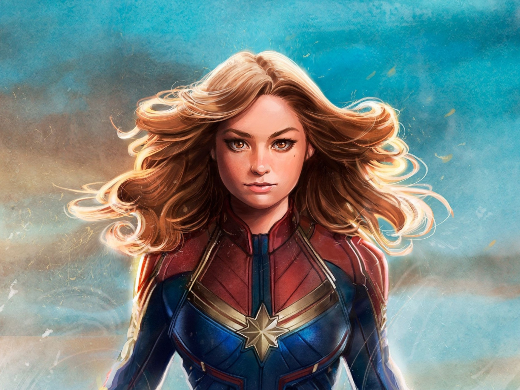 Captain Marvel In Costume Image Wallpapers